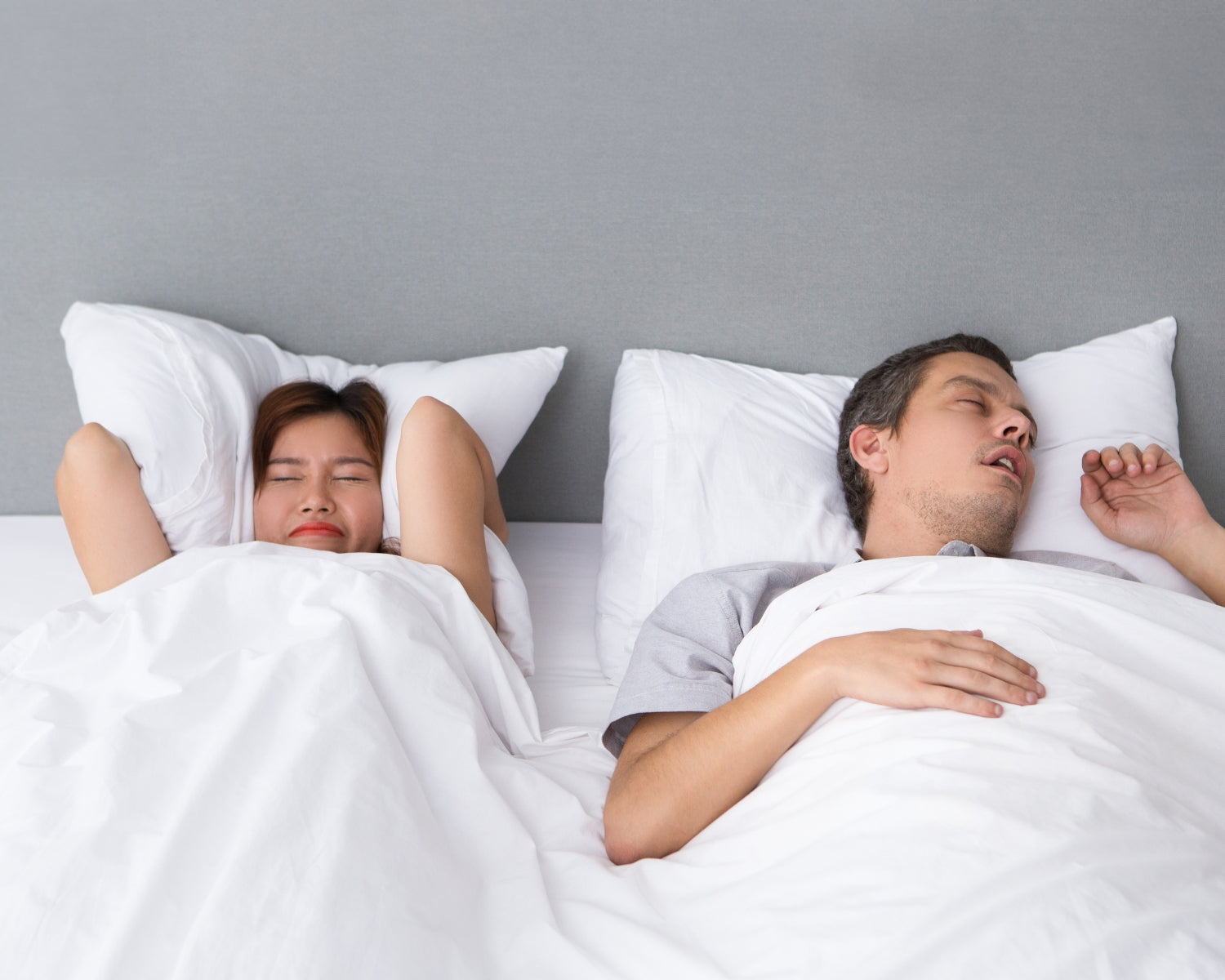 Anti-snore pillows