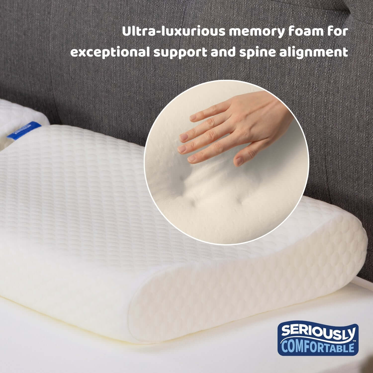 Seriously Comfortable Anatomic Comfort Pillow | UK's Leading Pillow Specialist | UK's Lowest Prices | Featuring UK's Best Brands including TEMPUR®, Dunlopillo, Hypnos, Silentnight, Sealy, Seriously Comfortable & More