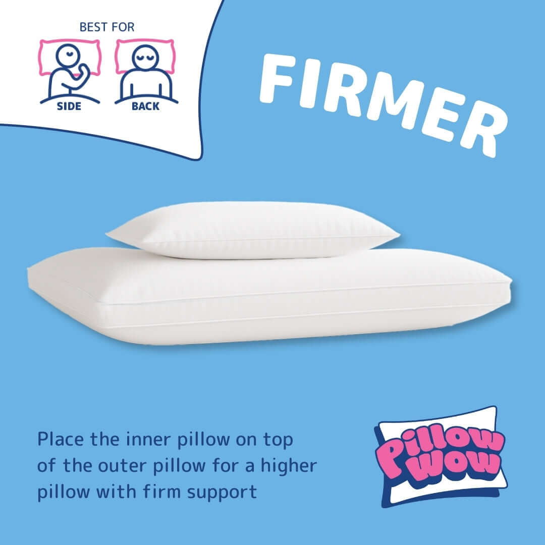 Pillow-Wow Adjustable Pillow - Buy 1 Get 1 FREE | UK's Leading Pillow Specialist | UK's Lowest Prices | Featuring UK's Best Brands including TEMPUR®, Dunlopillo, Hypnos, Silentnight, Sealy, Seriously Comfortable & More