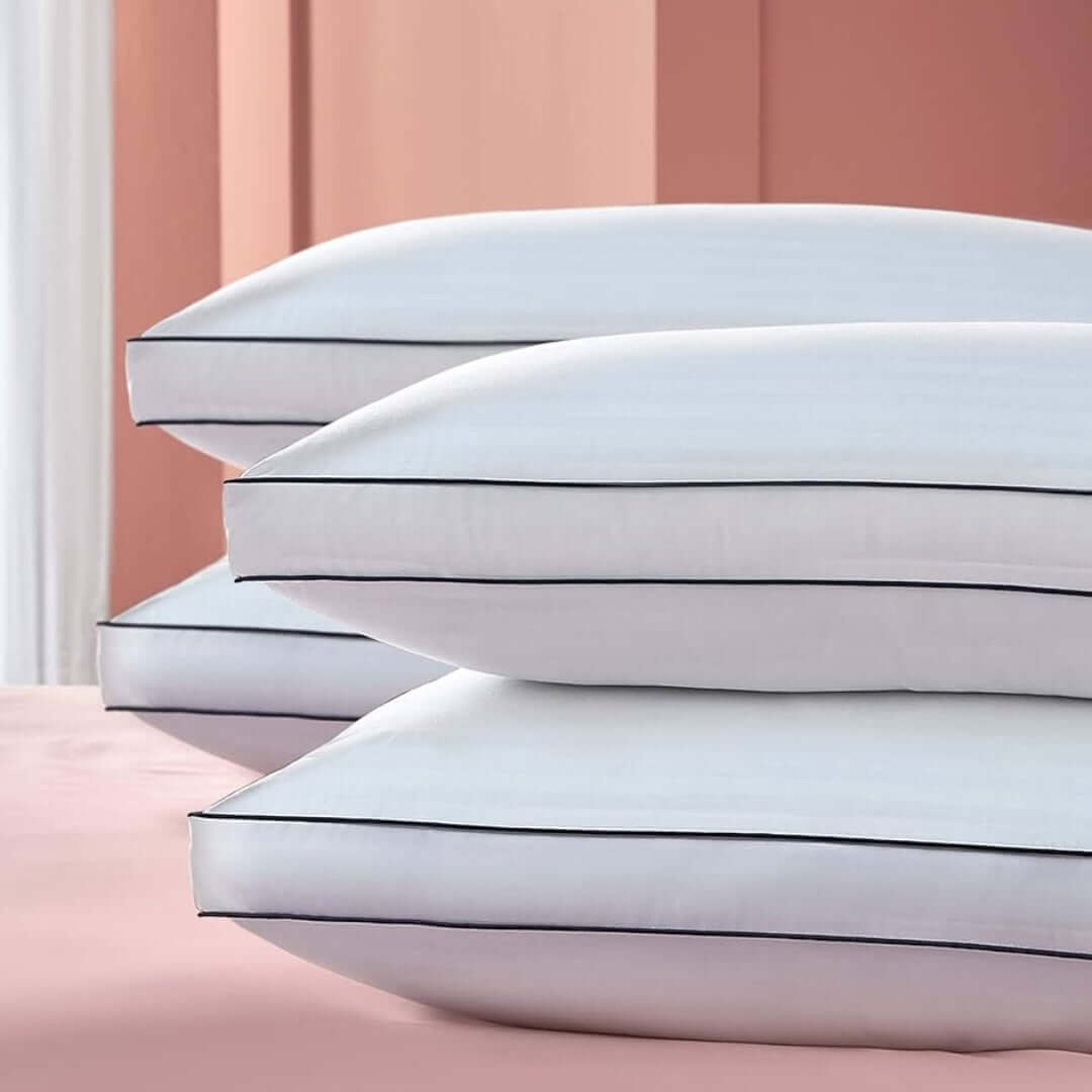 Silentnight Hotel Collection Box Pillow - Pack of 4 | UK's Leading Pillow Specialist | UK's Lowest Prices | Featuring UK's Best Brands including TEMPUR®, Dunlopillo, Hypnos, Silentnight, Sealy, Seriously Comfortable & More