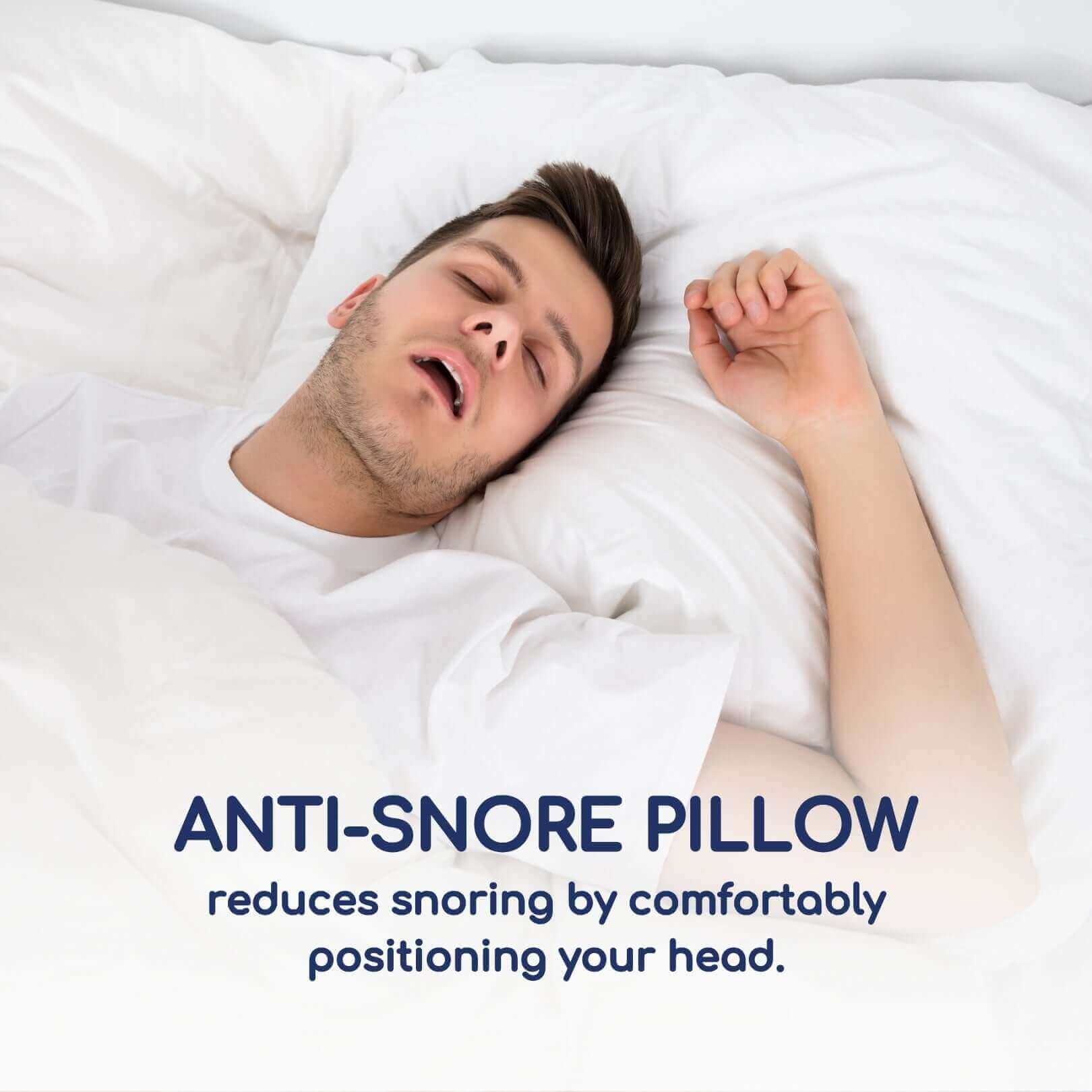 Head2Sleep Anti-Snore Support Pillow | UK's Leading Pillow Specialist | UK's Lowest Prices | Featuring UK's Best Brands including TEMPUR®, Dunlopillo, Hypnos, Silentnight, Sealy, Seriously Comfortable & More