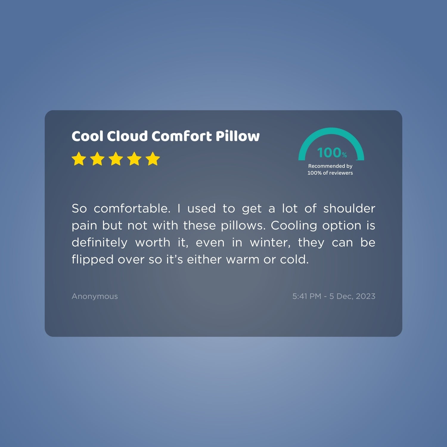Seriously Comfortable	Cloud Comfort Pillow