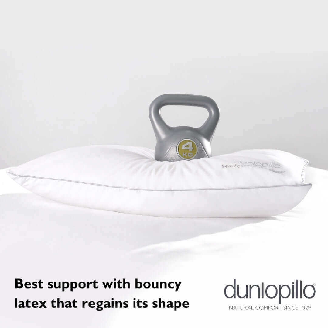 Dunlopillo Serenity Comfort Latex Pillow NEW 2025 | UK's Leading Pillow Specialist | UK's Lowest Prices | Featuring UK's Best Brands including TEMPUR®, Dunlopillo, Hypnos, Silentnight, Sealy, Seriously Comfortable & More