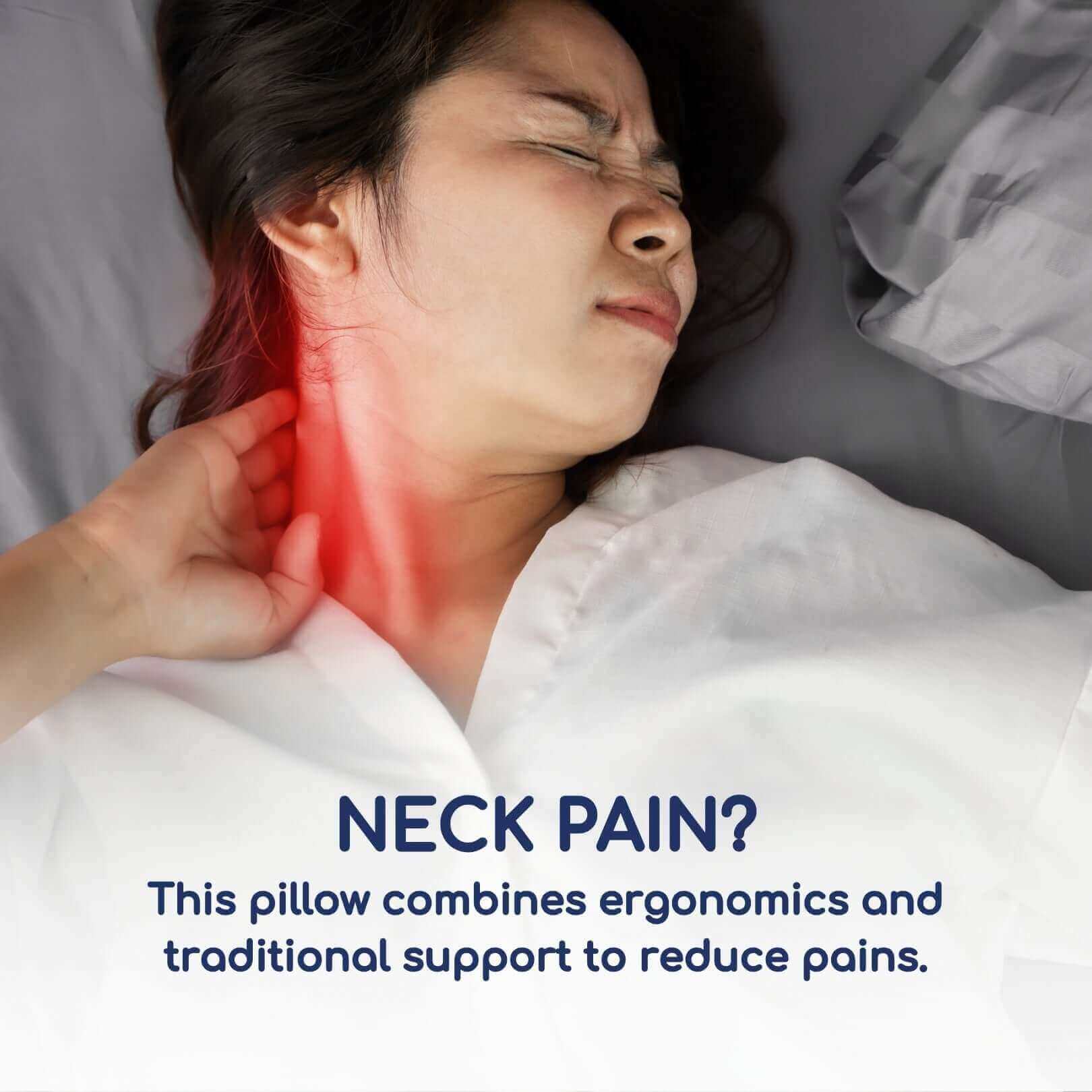 Head2Sleep Duo Feel Neck Support Pillow - CLEARANCE | UK's Leading Pillow Specialist | UK's Lowest Prices | Featuring UK's Best Brands including TEMPUR®, Dunlopillo, Hypnos, Silentnight, Sealy, Seriously Comfortable & More