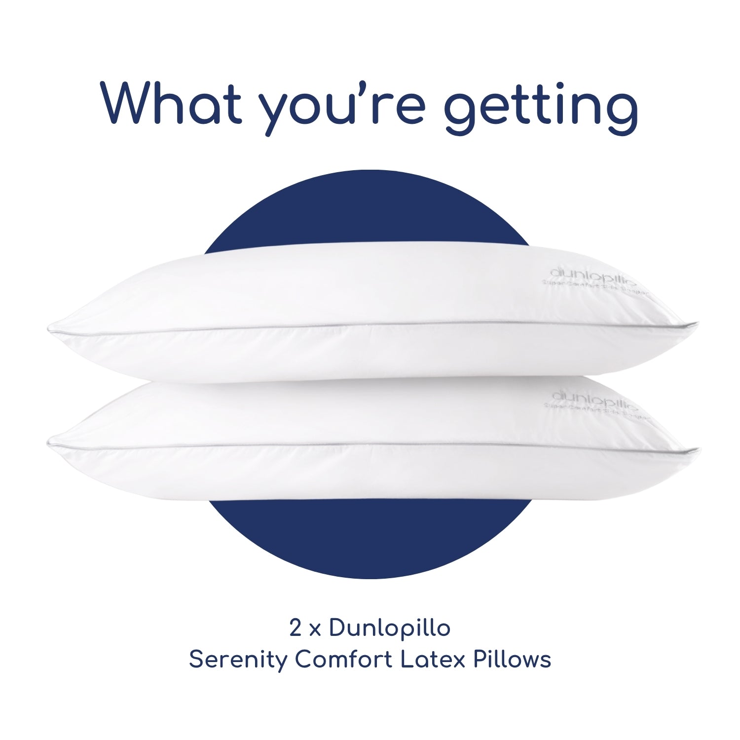 Dunlopillo Super Comfort Bundle - 4 Pillows and Protectors NEW 2025