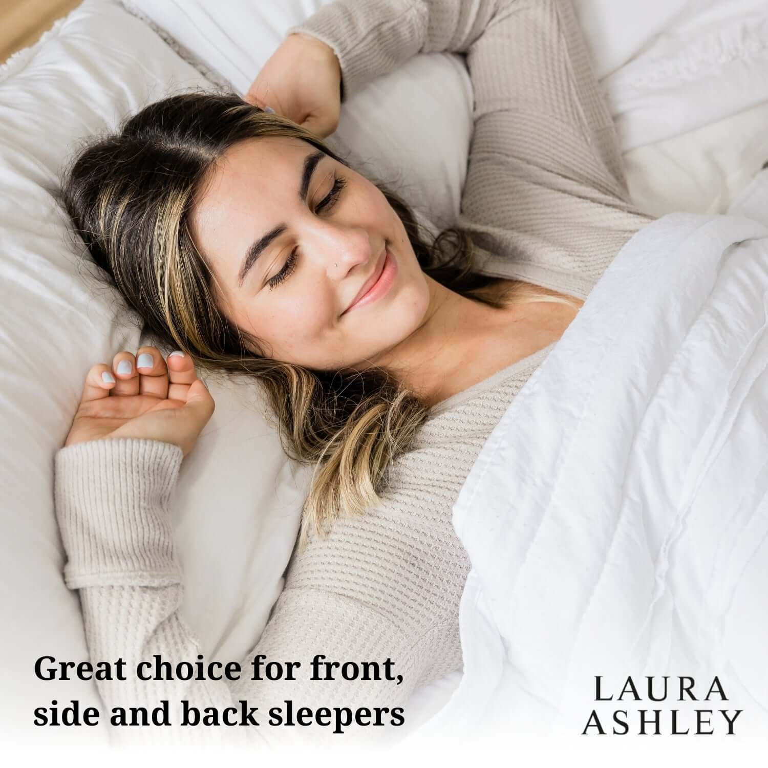 Laura Ashley Goose Feather & Down Pillow | UK's Leading Pillow Specialist | UK's Lowest Prices | Featuring UK's Best Brands including TEMPUR®, Dunlopillo, Hypnos, Silentnight, Sealy, Seriously Comfortable & More