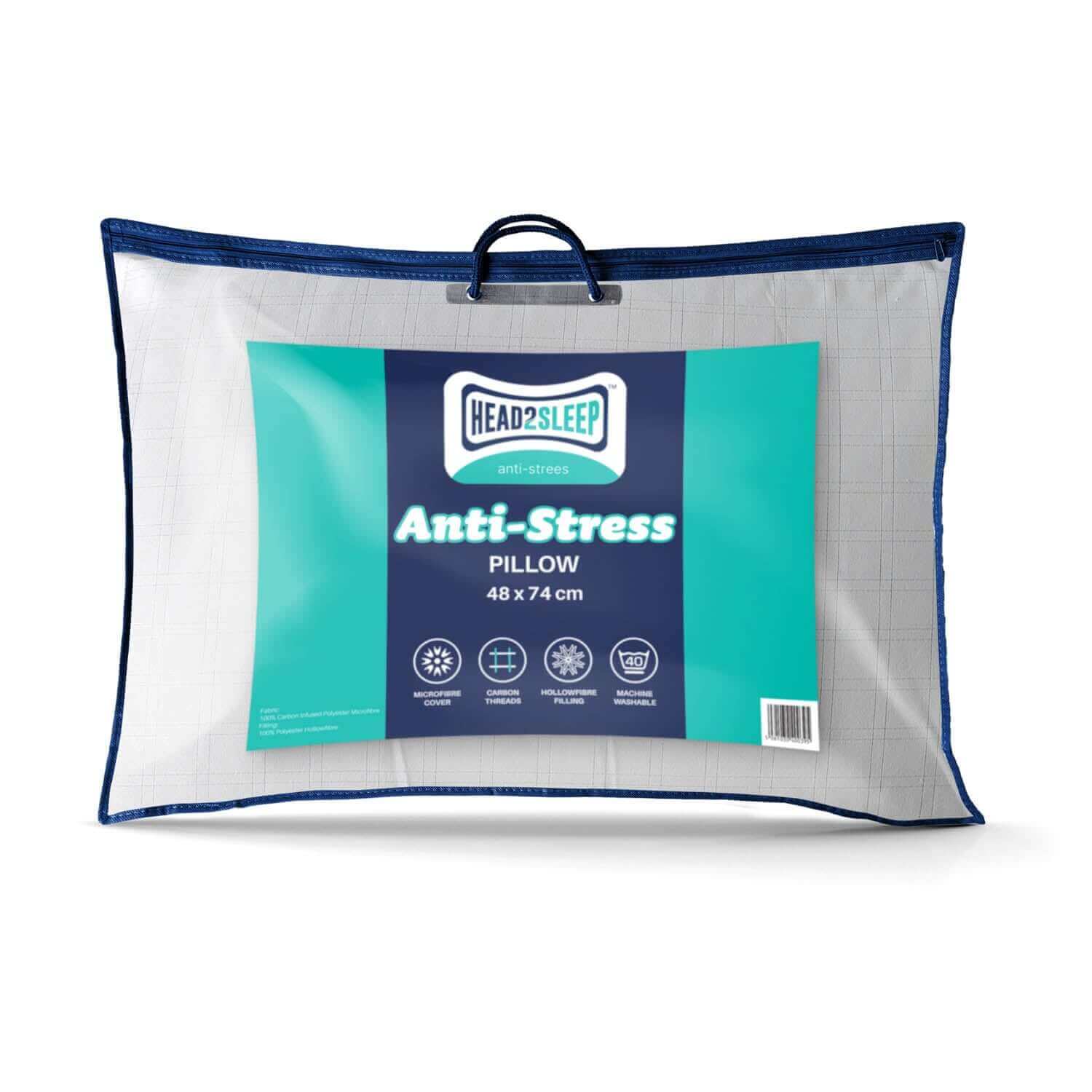 Head2Sleep Anti-Stress Pillow | UK's Leading Pillow Specialist | UK's Lowest Prices | Featuring UK's Best Brands including TEMPUR®, Dunlopillo, Hypnos, Silentnight, Sealy, Seriously Comfortable & More