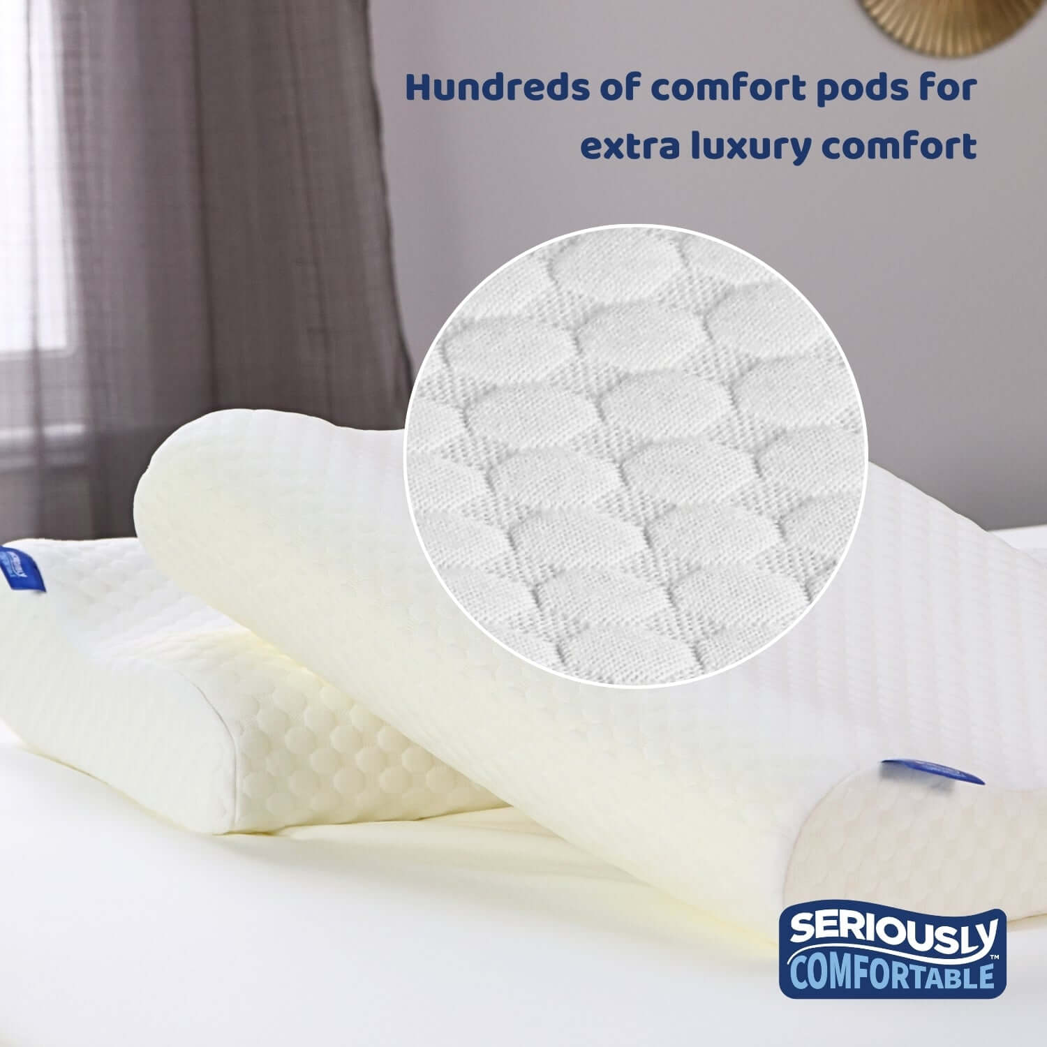 Seriously Comfortable Anatomic Comfort Pillow | UK's Leading Pillow Specialist | UK's Lowest Prices | Featuring UK's Best Brands including TEMPUR®, Dunlopillo, Hypnos, Silentnight, Sealy, Seriously Comfortable & More