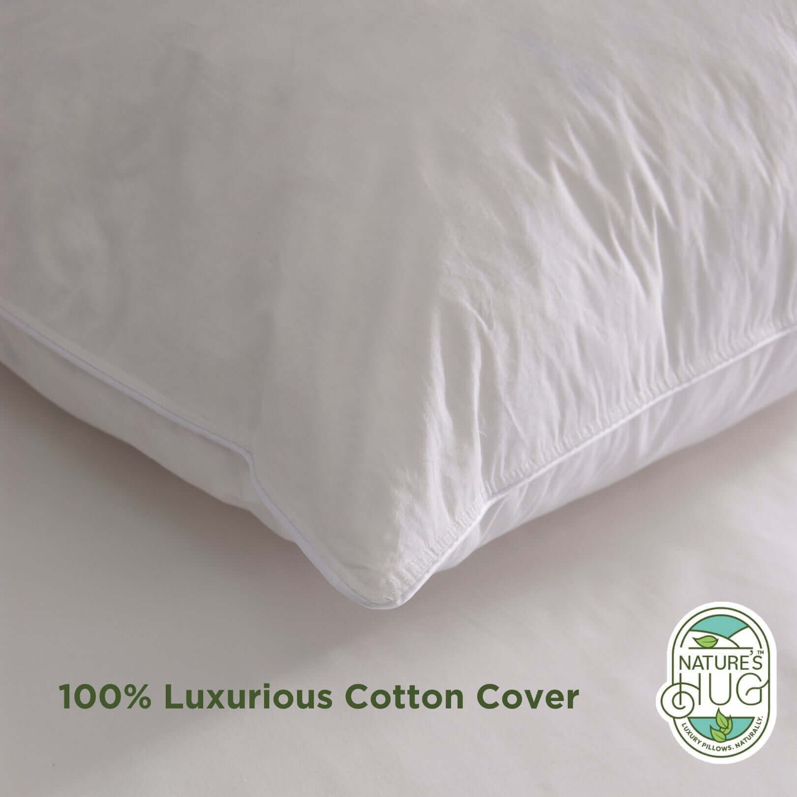 Nature's Hug Goose Feather and Down Pillow | UK's Leading Pillow Specialist | UK's Lowest Prices | Featuring UK's Best Brands including TEMPUR®, Dunlopillo, Hypnos, Silentnight, Sealy, Seriously Comfortable & More