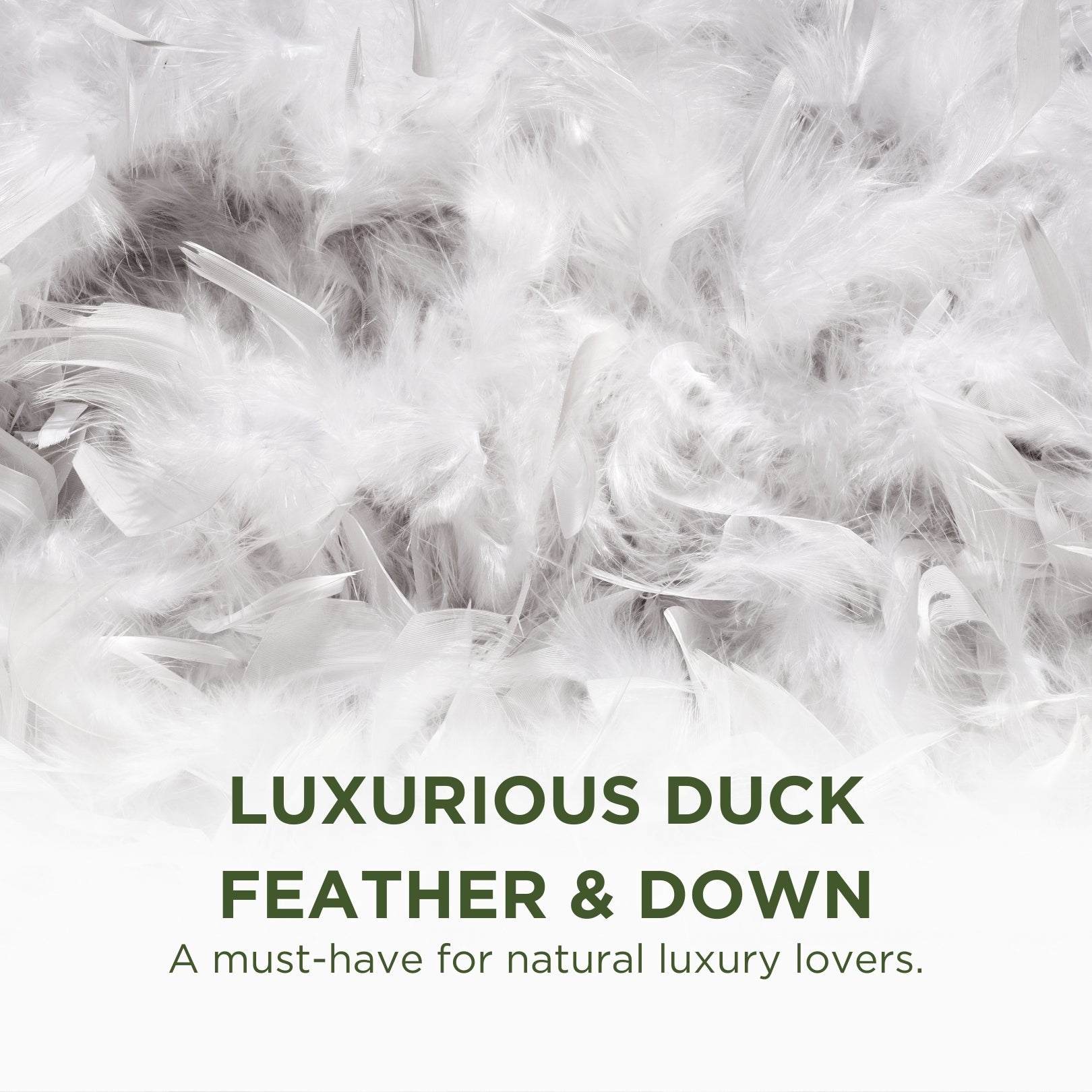 Nature's Hug Duck Feather and Down Pillow