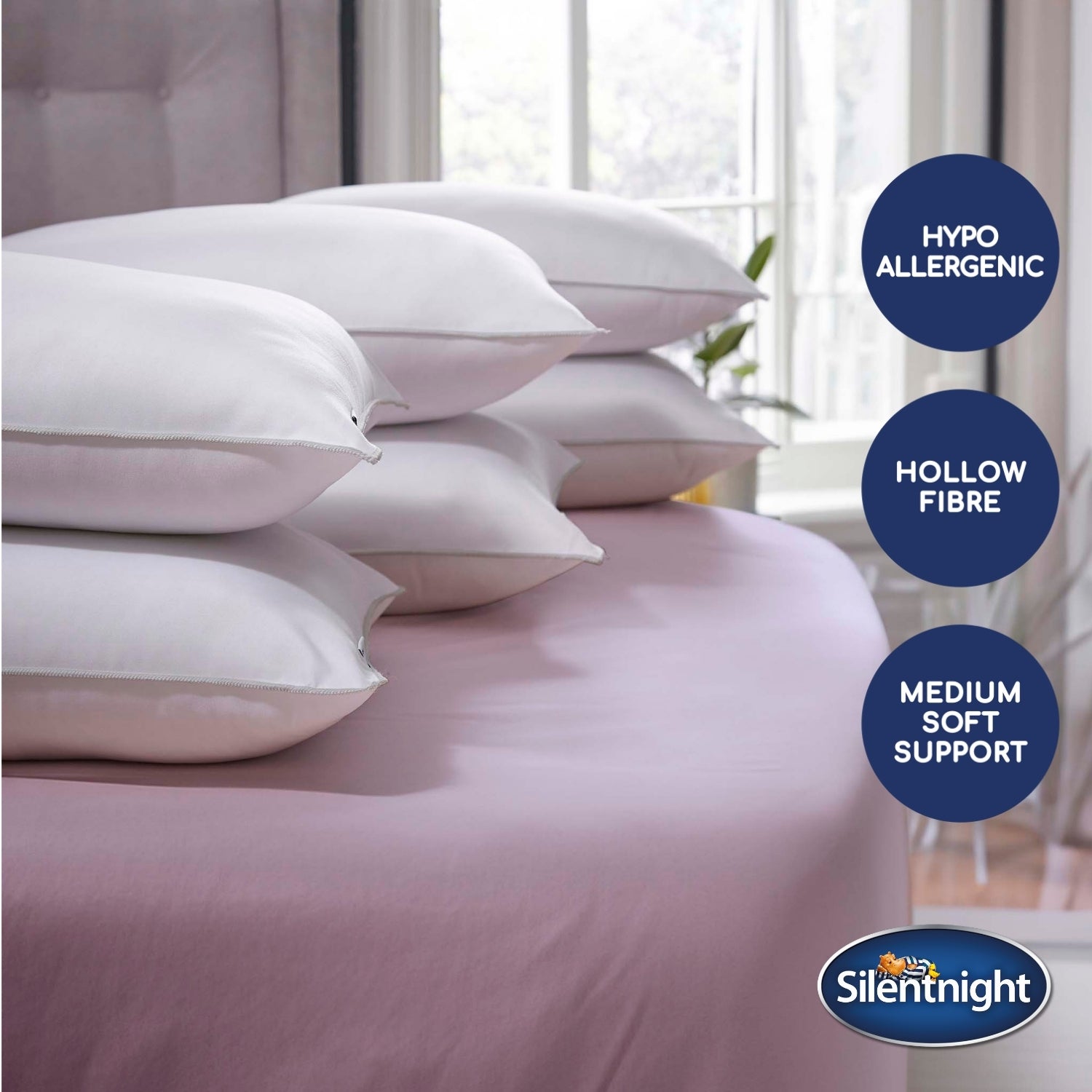 Silentnight Deep Sleep Support Pillow - Pack of 6