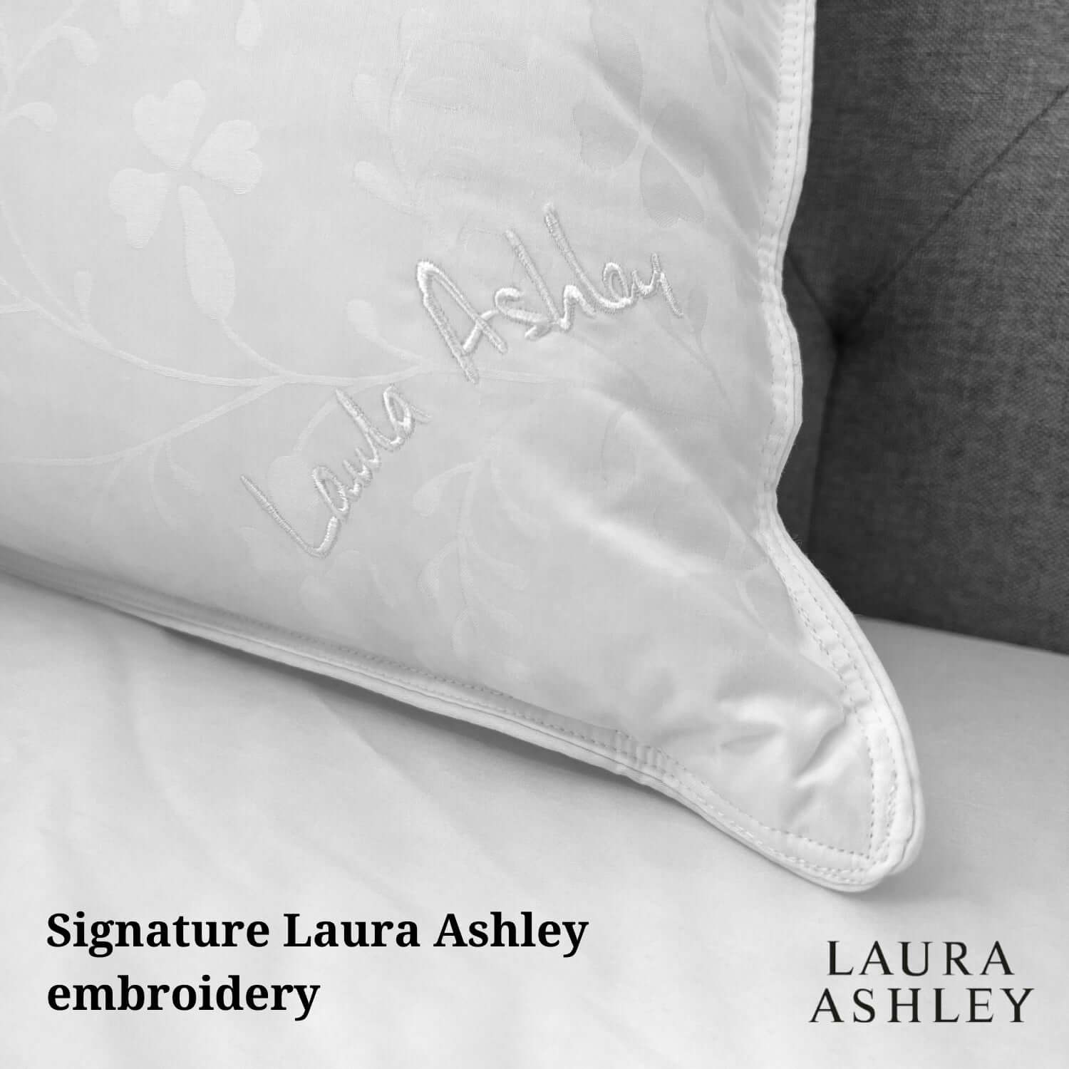 Laura Ashley Goose Feather & Down Pillow | UK's Leading Pillow Specialist | UK's Lowest Prices | Featuring UK's Best Brands including TEMPUR®, Dunlopillo, Hypnos, Silentnight, Sealy, Seriously Comfortable & More