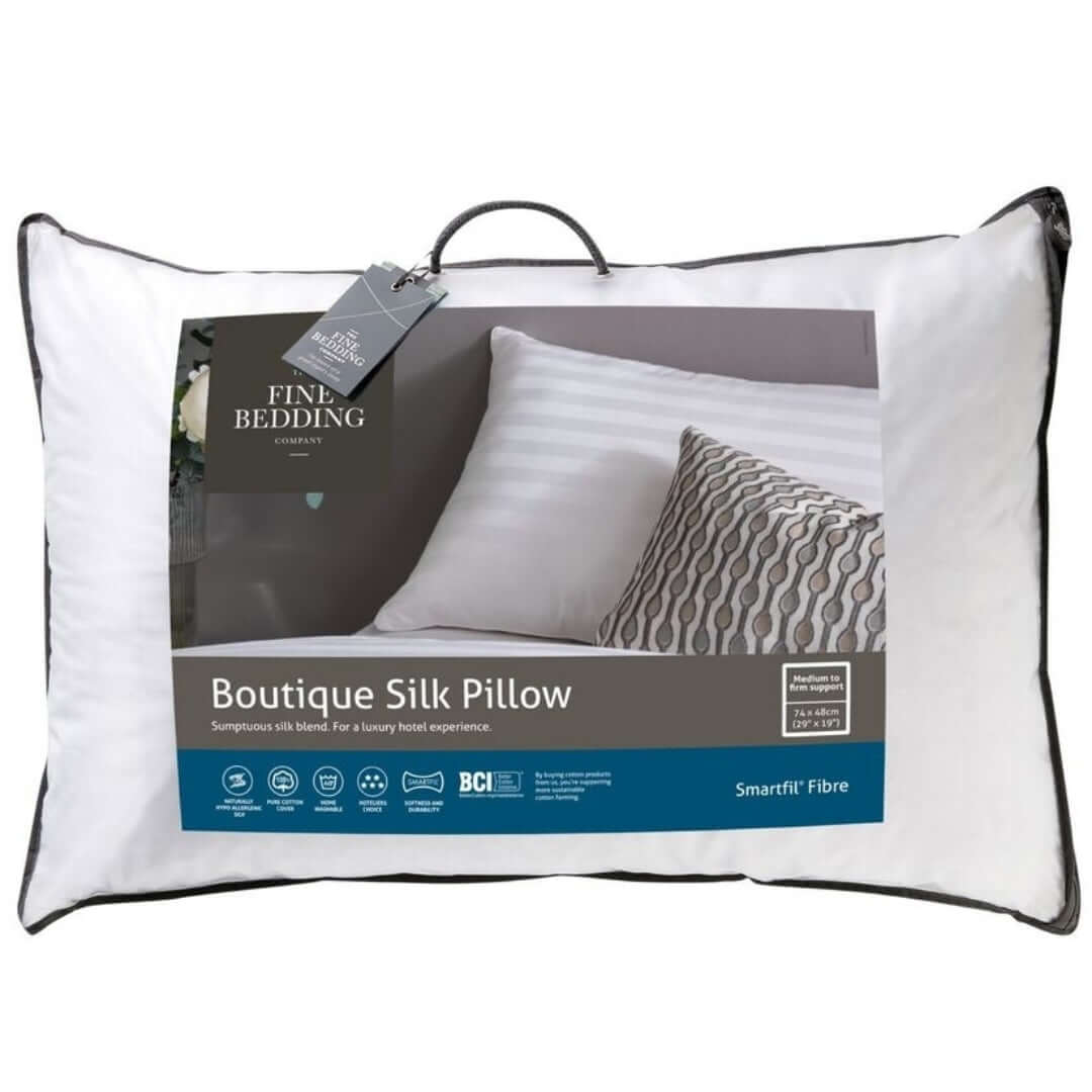 The Fine Bedding Company Boutique Silk Pillow | UK's Leading Pillow Specialist | UK's Lowest Prices | Featuring UK's Best Brands including TEMPUR®, Dunlopillo, Hypnos, Silentnight, Sealy, Seriously Comfortable & More