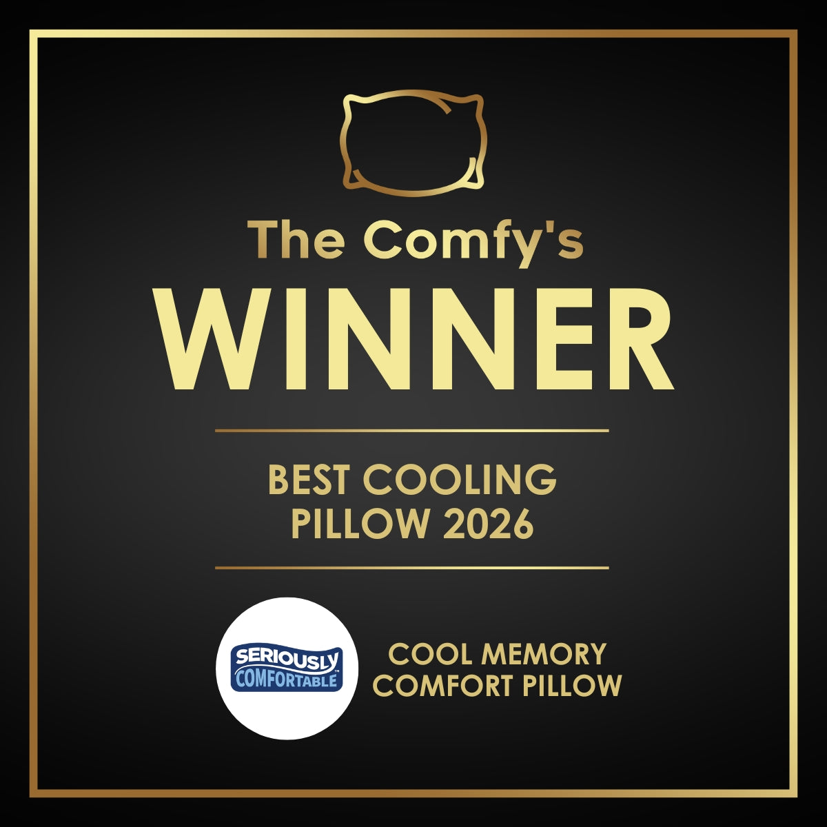 Seriously Comfortable Cool & Cosy Memory Side Sleeper Pillow