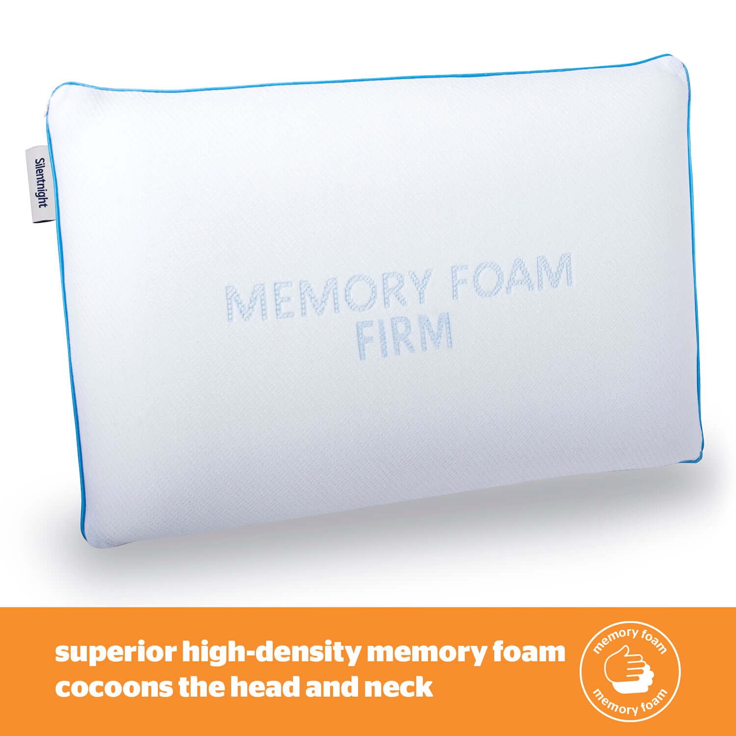 Silentnight Impress Memory Foam Firm Pillow | UK's Leading Pillow Specialist | UK's Lowest Prices | Featuring UK's Best Brands including TEMPUR®, Dunlopillo, Hypnos, Silentnight, Sealy, Seriously Comfortable & More