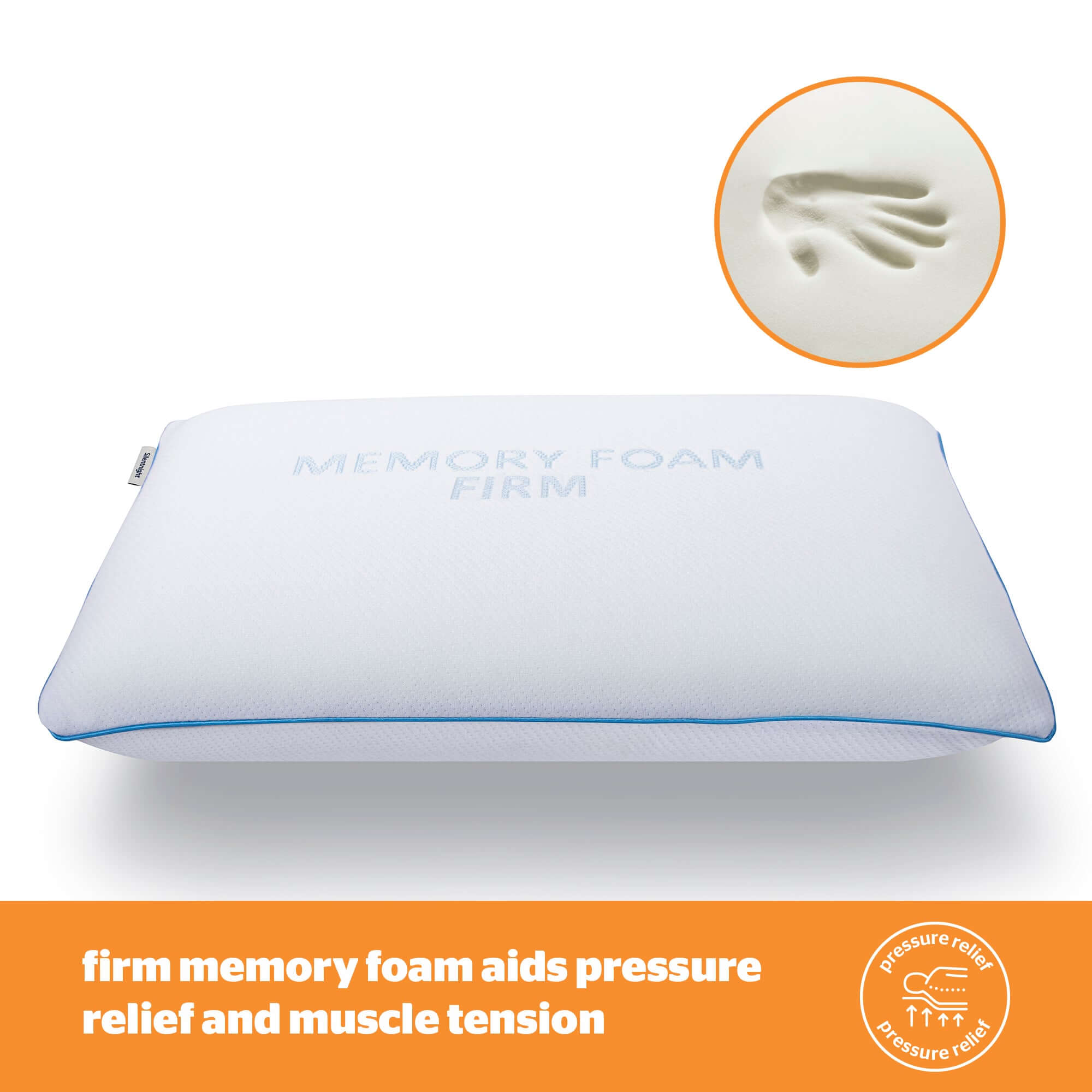 Silentnight Impress Memory Foam Firm Pillow | UK's Leading Pillow Specialist | UK's Lowest Prices | Featuring UK's Best Brands including TEMPUR®, Dunlopillo, Hypnos, Silentnight, Sealy, Seriously Comfortable & More