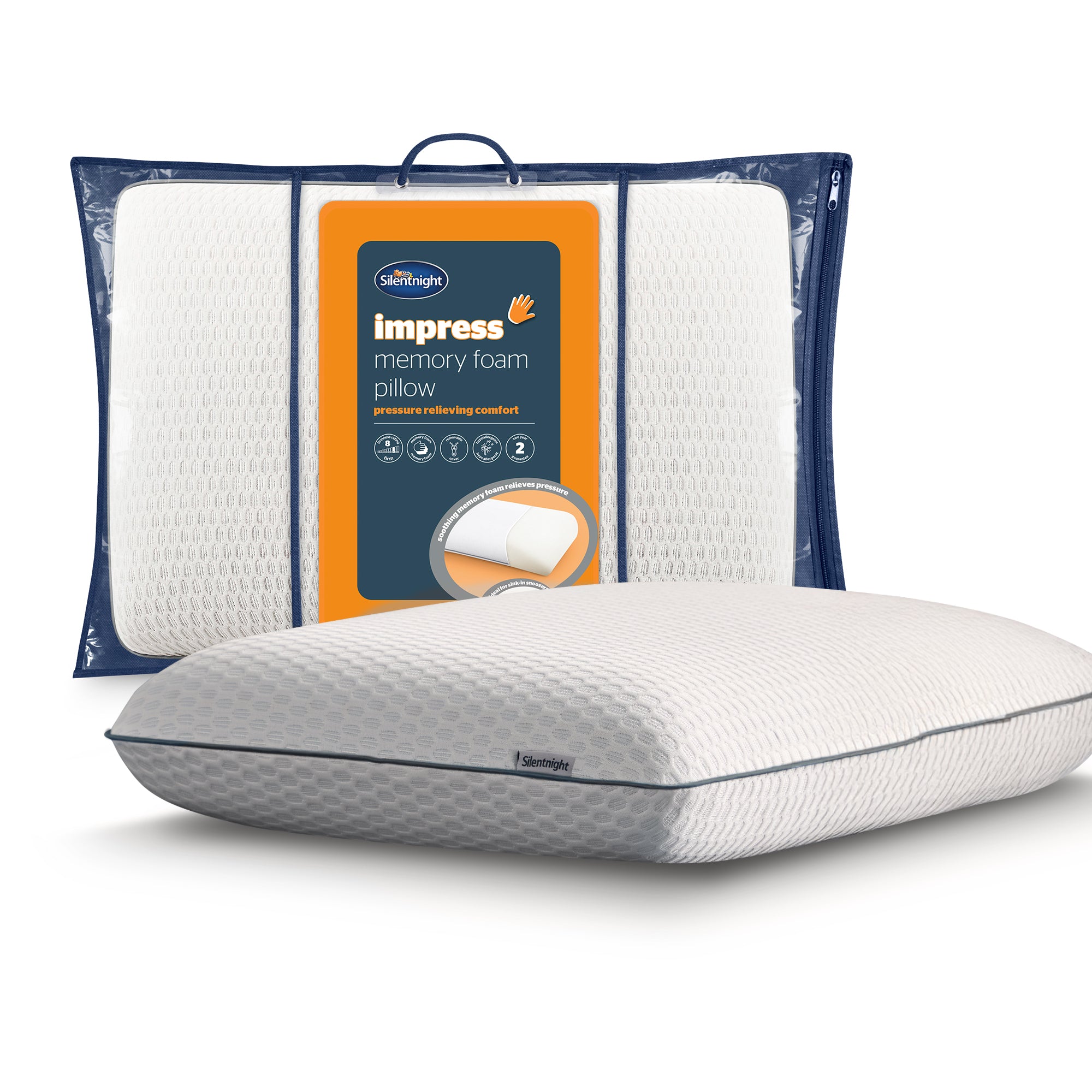Silentnight Impress Memory Foam Firm Pillow