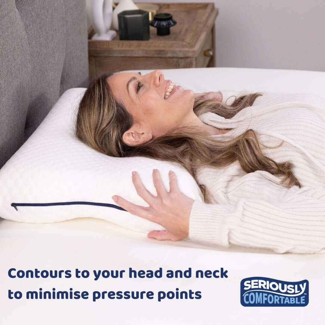 Seriously Comfortable Ergo Comfort Pillow | UK's Leading Pillow Specialist | UK's Lowest Prices | Featuring UK's Best Brands including TEMPUR®, Dunlopillo, Hypnos, Silentnight, Sealy, Seriously Comfortable & More