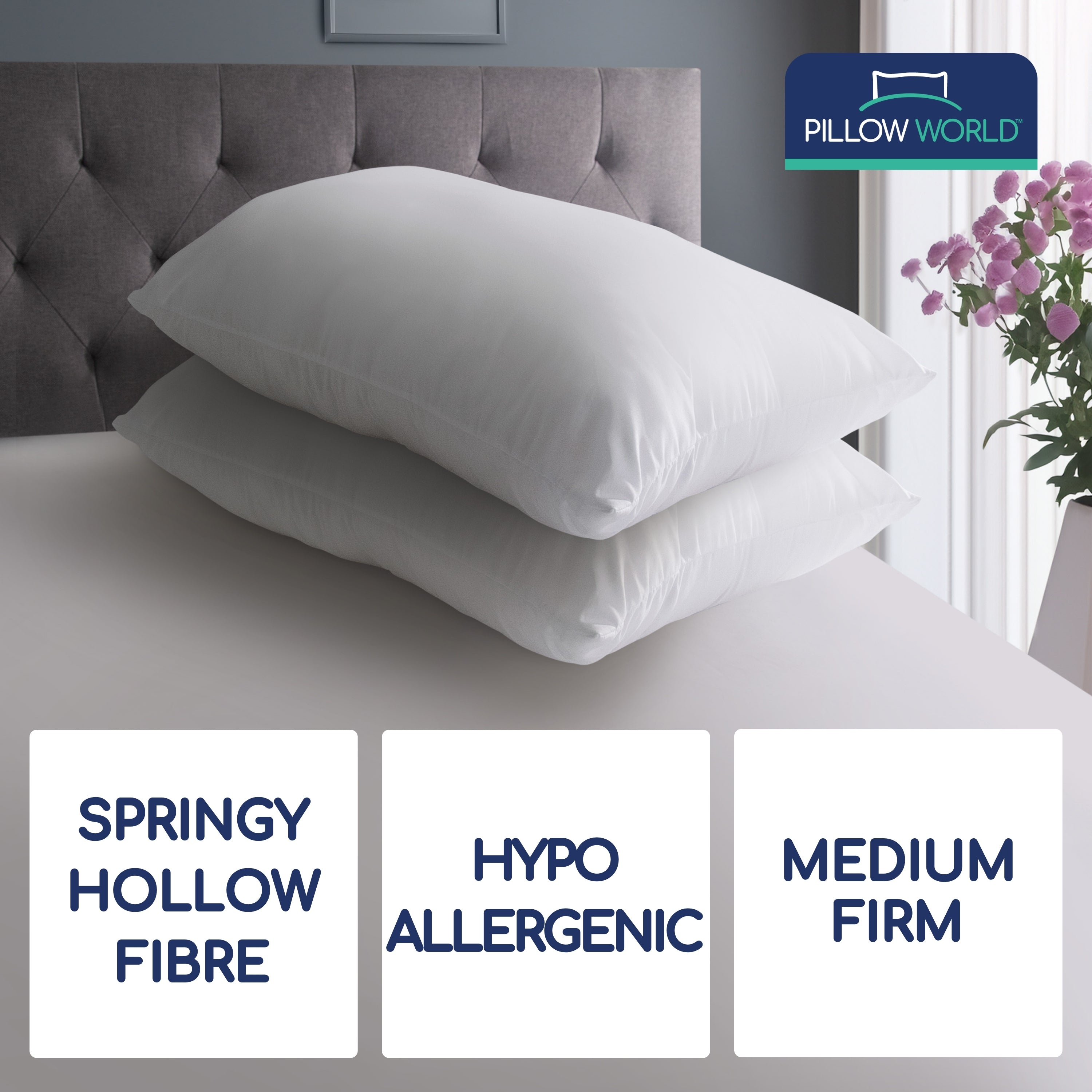 Pillow World Bounceback Pillow Pairs