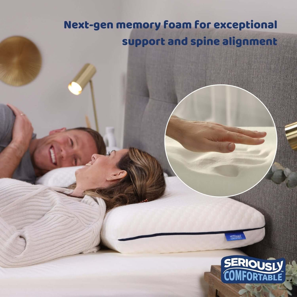 Seriously Comfortable Cool Revolution Comfort Pillow | UK's Leading Pillow Specialist | UK's Lowest Prices | Featuring UK's Best Brands including TEMPUR®, Dunlopillo, Hypnos, Silentnight, Sealy, Seriously Comfortable & More