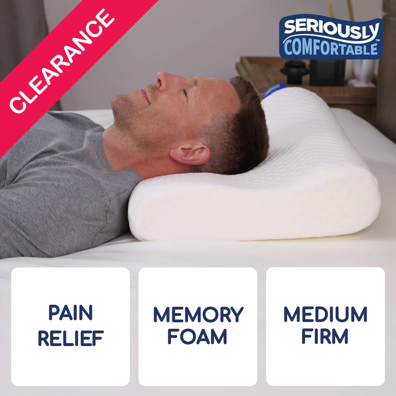 Seriously Comfortable Anatomic Comfort Pillow - CLEARANCE