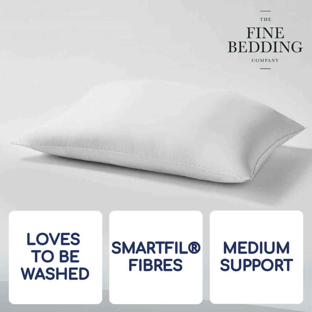 The Fine Bedding Company Spundown 'Loves to be Washed' Pillow - CLEARANCE | UK's Leading Pillow Specialist | UK's Lowest Prices | Featuring UK's Best Brands including TEMPUR®, Dunlopillo, Hypnos, Silentnight, Sealy, Seriously Comfortable & More