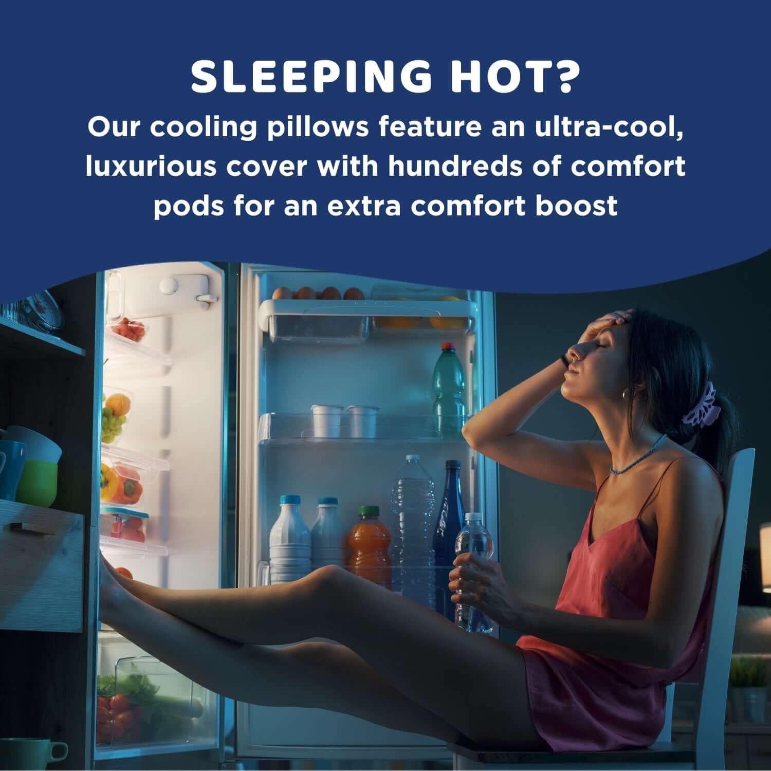 Seriously Comfortable Cool Memory Comfort Side Sleeper Pillow | UK's Leading Pillow Specialist | UK's Lowest Prices | Featuring UK's Best Brands including TEMPUR®, Dunlopillo, Hypnos, Silentnight, Sealy, Seriously Comfortable & More