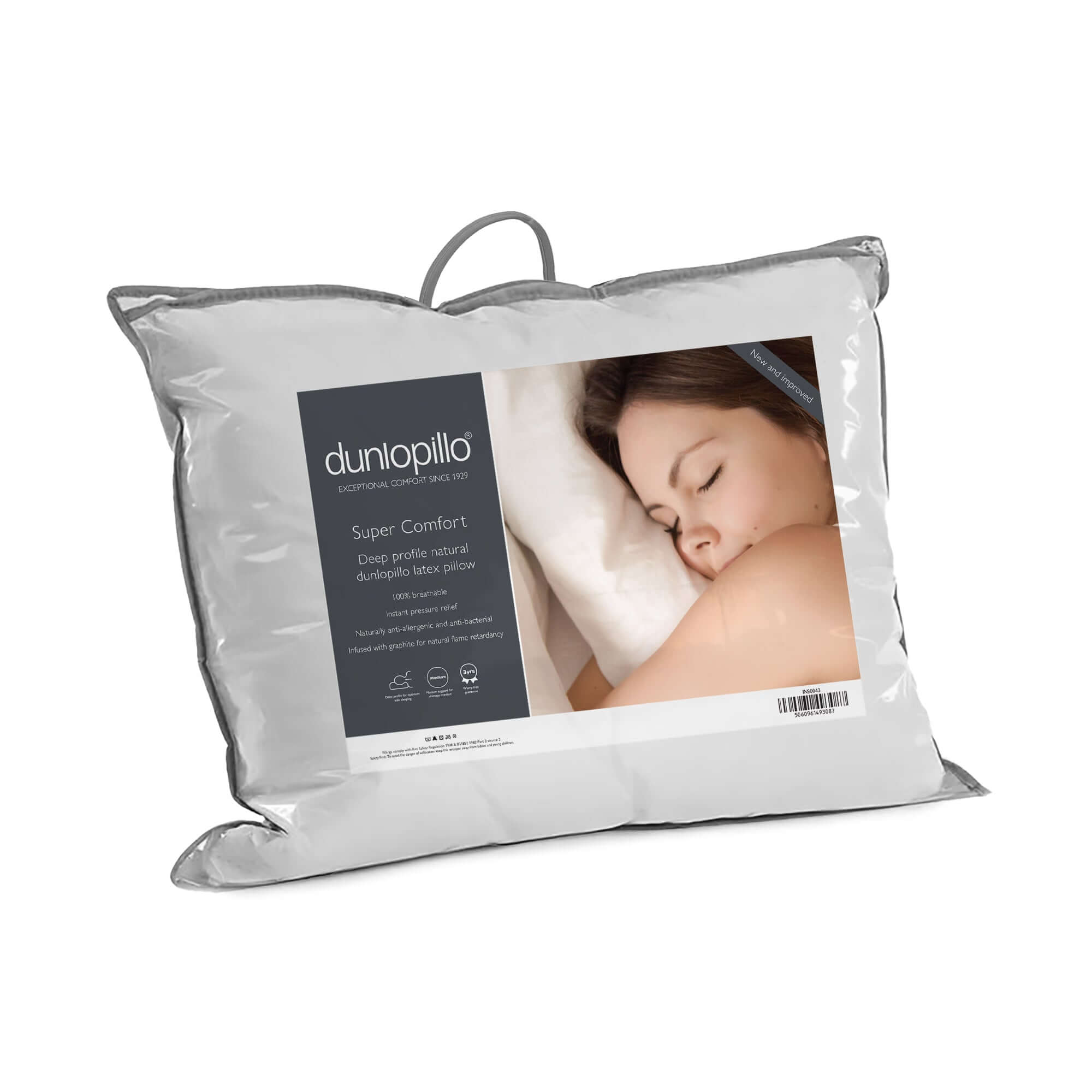 Dunlopillo Super Comfort Latex Pillow | UK's Leading Pillow Specialist | UK's Lowest Prices | Featuring UK's Best Brands including TEMPUR®, Dunlopillo, Hypnos, Silentnight, Sealy, Seriously Comfortable & More