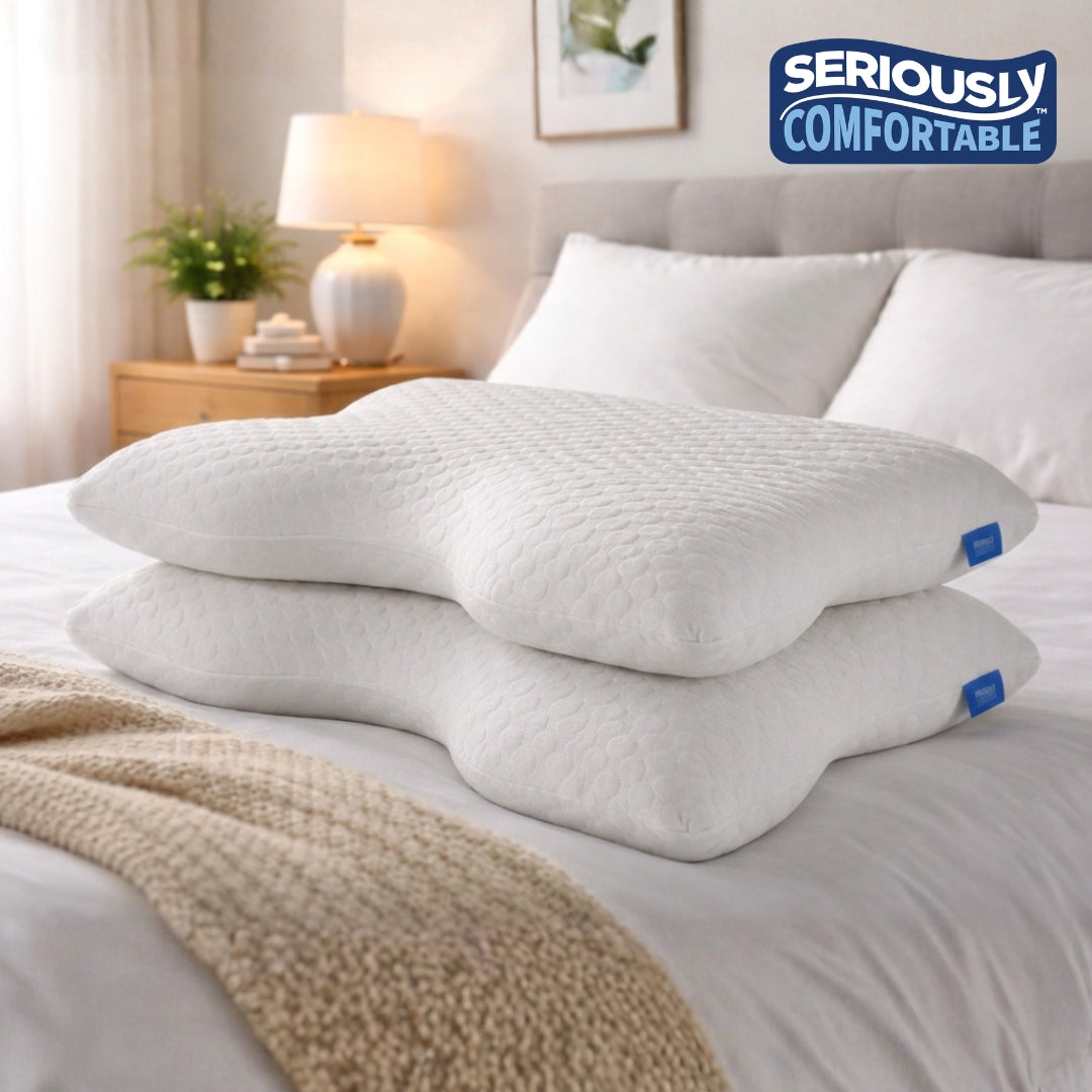 Ergo Pain Relief Pillow - Pack of 2 by Seriously Comfortable
