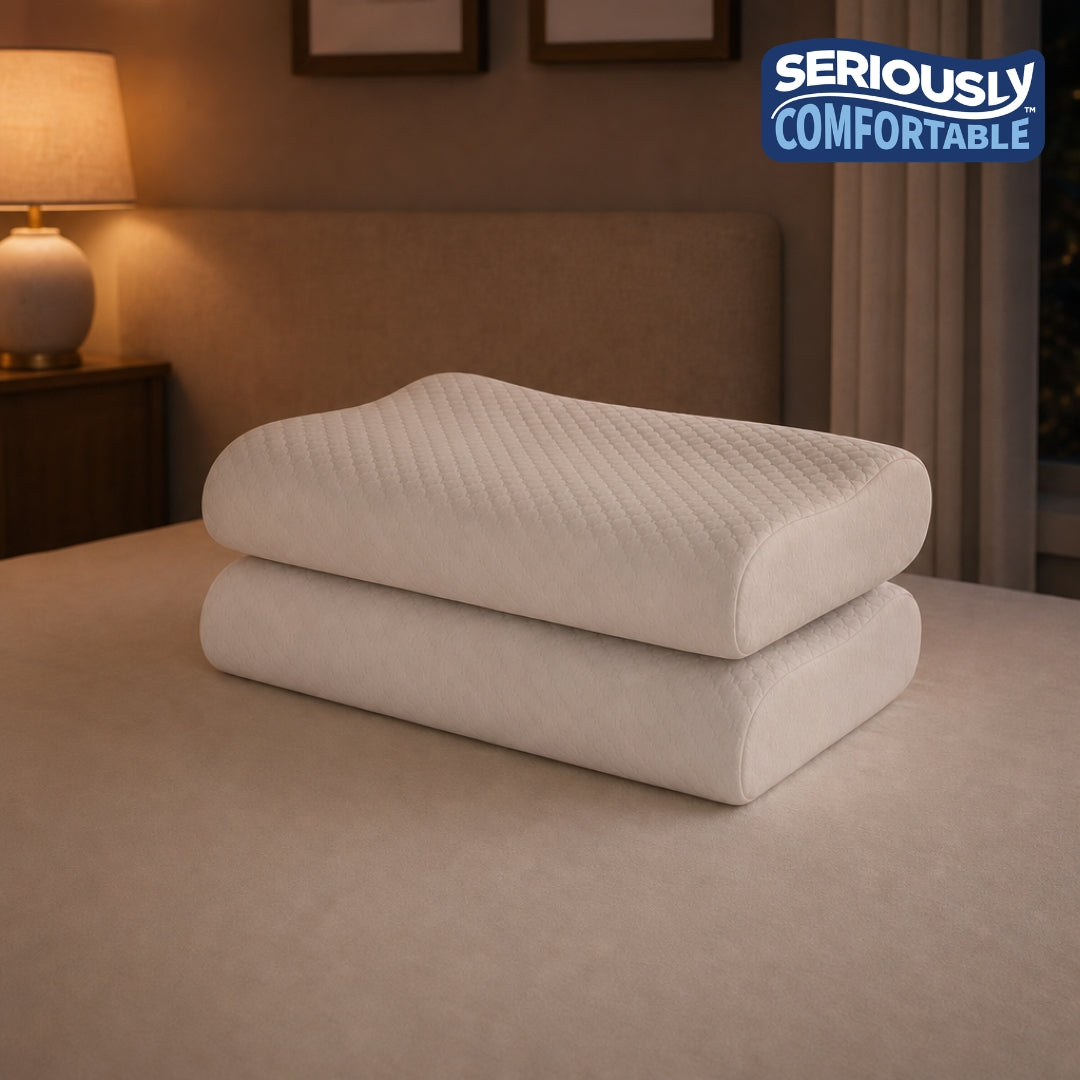 Cool Anatomic Pain Relief Pillow - Pack of 2 by Seriously Comfortable
