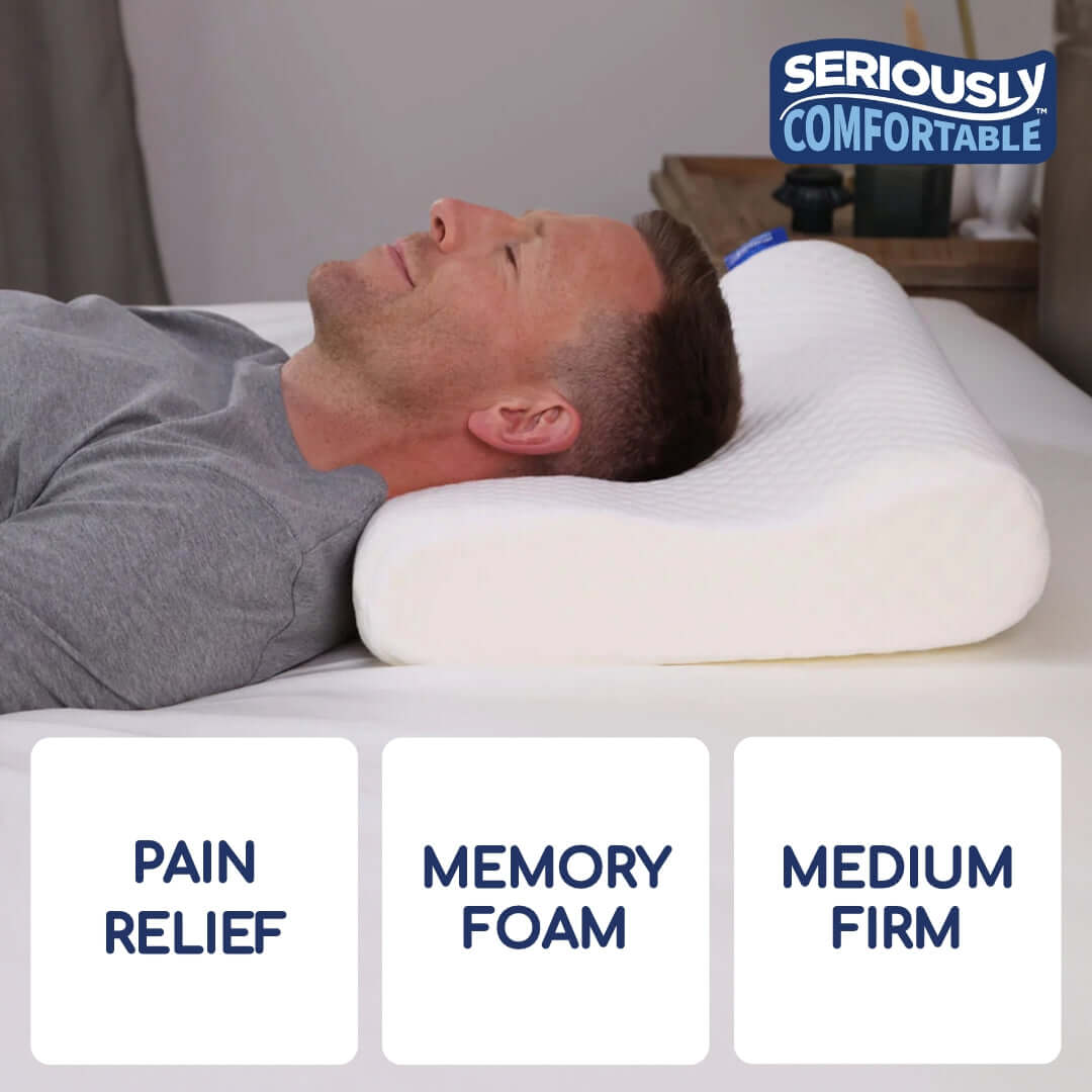 Seriously Comfortable Anatomic Comfort Pillow | UK's Leading Pillow Specialist | UK's Lowest Prices | Featuring UK's Best Brands including TEMPUR®, Dunlopillo, Hypnos, Silentnight, Sealy, Seriously Comfortable & More