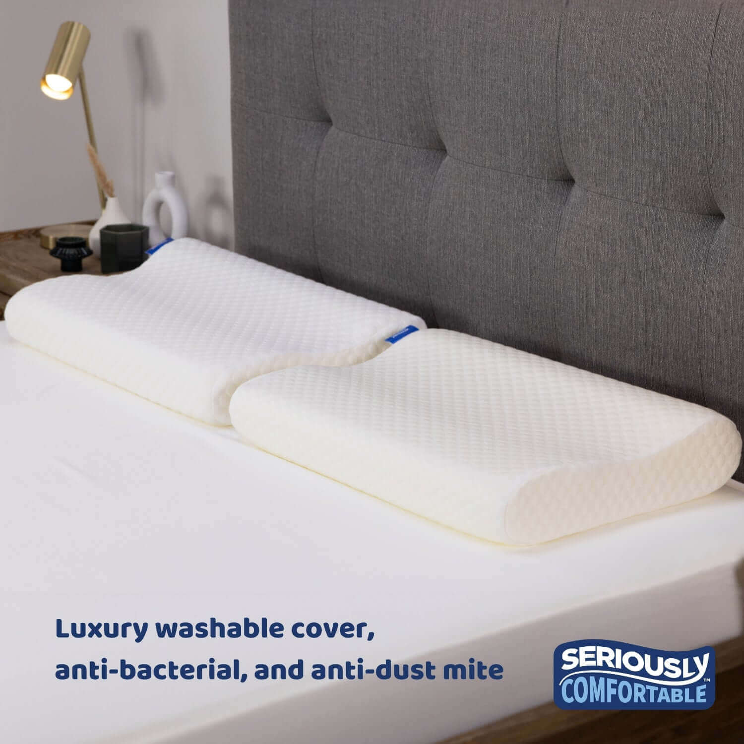 Seriously Comfortable Cool Anatomic Comfort Pillow | UK's Leading Pillow Specialist | UK's Lowest Prices | Featuring UK's Best Brands including TEMPUR®, Dunlopillo, Hypnos, Silentnight, Sealy, Seriously Comfortable & More
