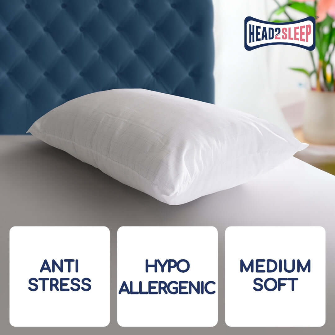 Head2Sleep Anti-Stress Pillow | UK's Leading Pillow Specialist | UK's Lowest Prices | Featuring UK's Best Brands including TEMPUR®, Dunlopillo, Hypnos, Silentnight, Sealy, Seriously Comfortable & More
