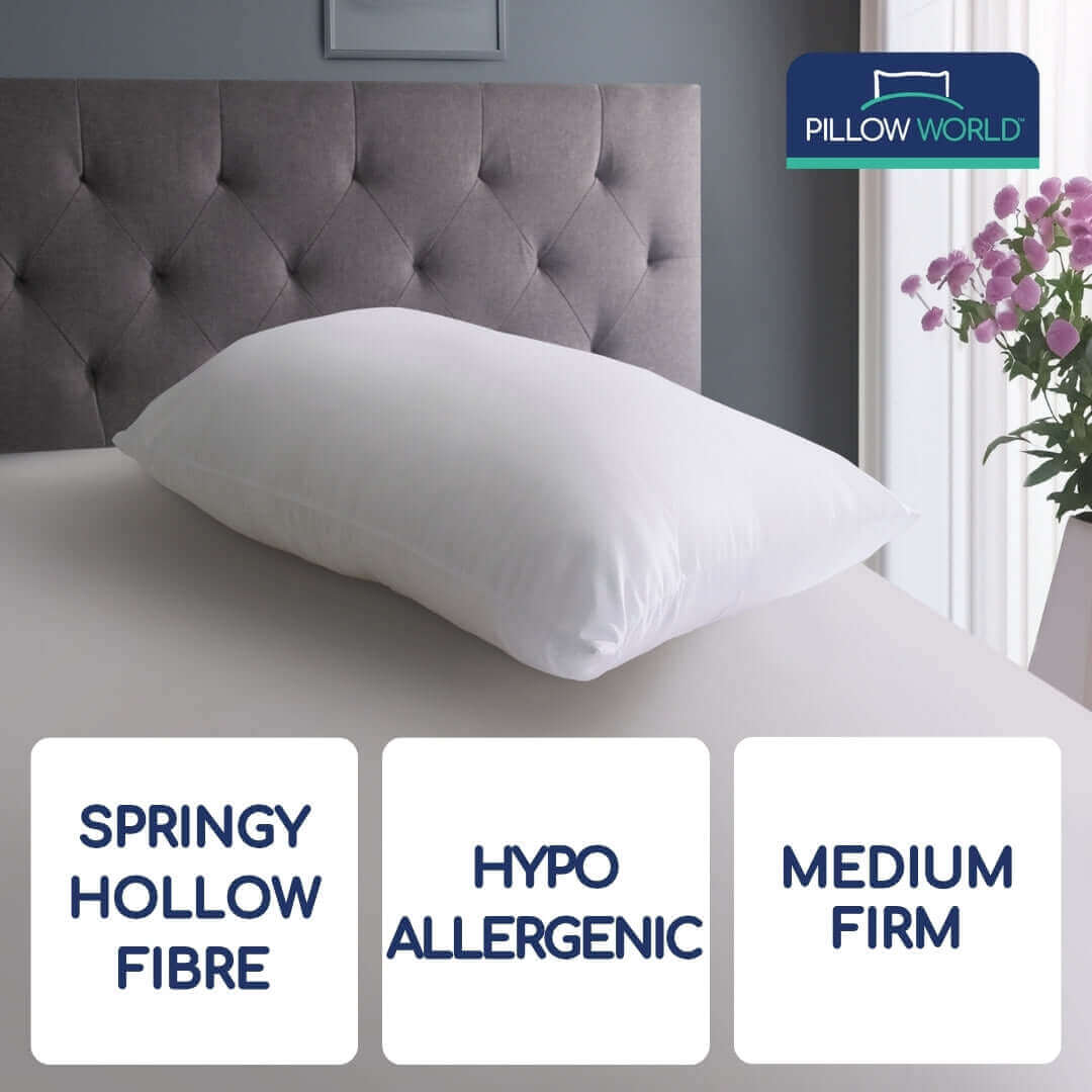 Pillow World Bounceback Pillow | UK's Leading Pillow Specialist | UK's Lowest Prices | Featuring UK's Best Brands including TEMPUR®, Dunlopillo, Hypnos, Silentnight, Sealy, Seriously Comfortable & More