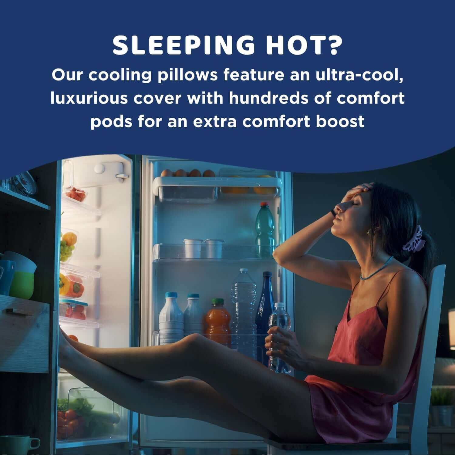 Seriously Comfortable Cool Anatomic Comfort Pillow | UK's Leading Pillow Specialist | UK's Lowest Prices | Featuring UK's Best Brands including TEMPUR®, Dunlopillo, Hypnos, Silentnight, Sealy, Seriously Comfortable & More