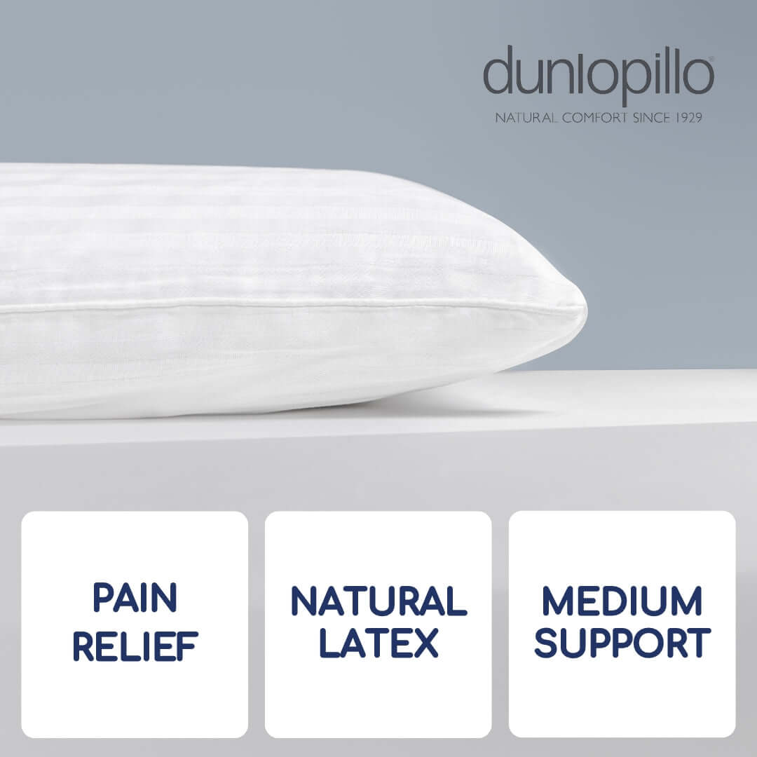 Dunlopillo Super Comfort Latex Pillow | UK's Leading Pillow Specialist | UK's Lowest Prices | Featuring UK's Best Brands including TEMPUR®, Dunlopillo, Hypnos, Silentnight, Sealy, Seriously Comfortable & More