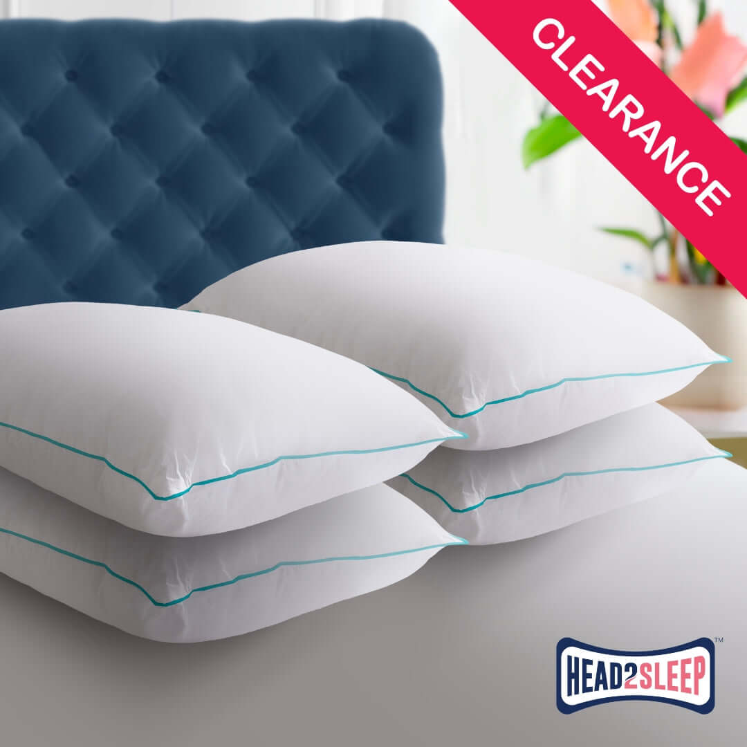 Head2Sleep Feels Like Down Pillow Pack of 4 - CLEARANCE