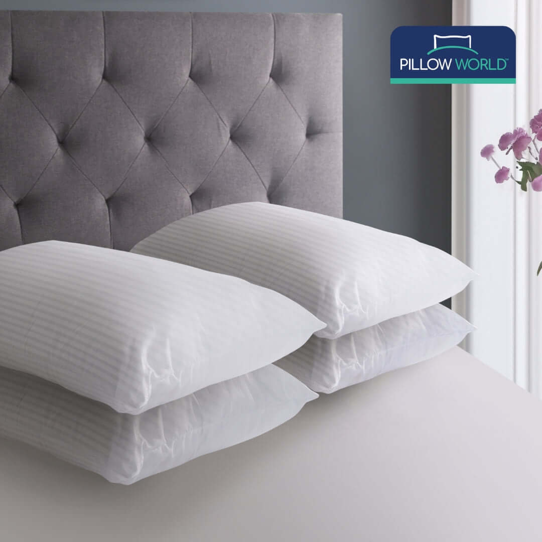 Pillow World Hotel Luxury Pillow - Pack of 4 | UK's Leading Pillow Specialist | UK's Lowest Prices | Featuring UK's Best Brands including TEMPUR®, Dunlopillo, Hypnos, Silentnight, Sealy, Seriously Comfortable & More