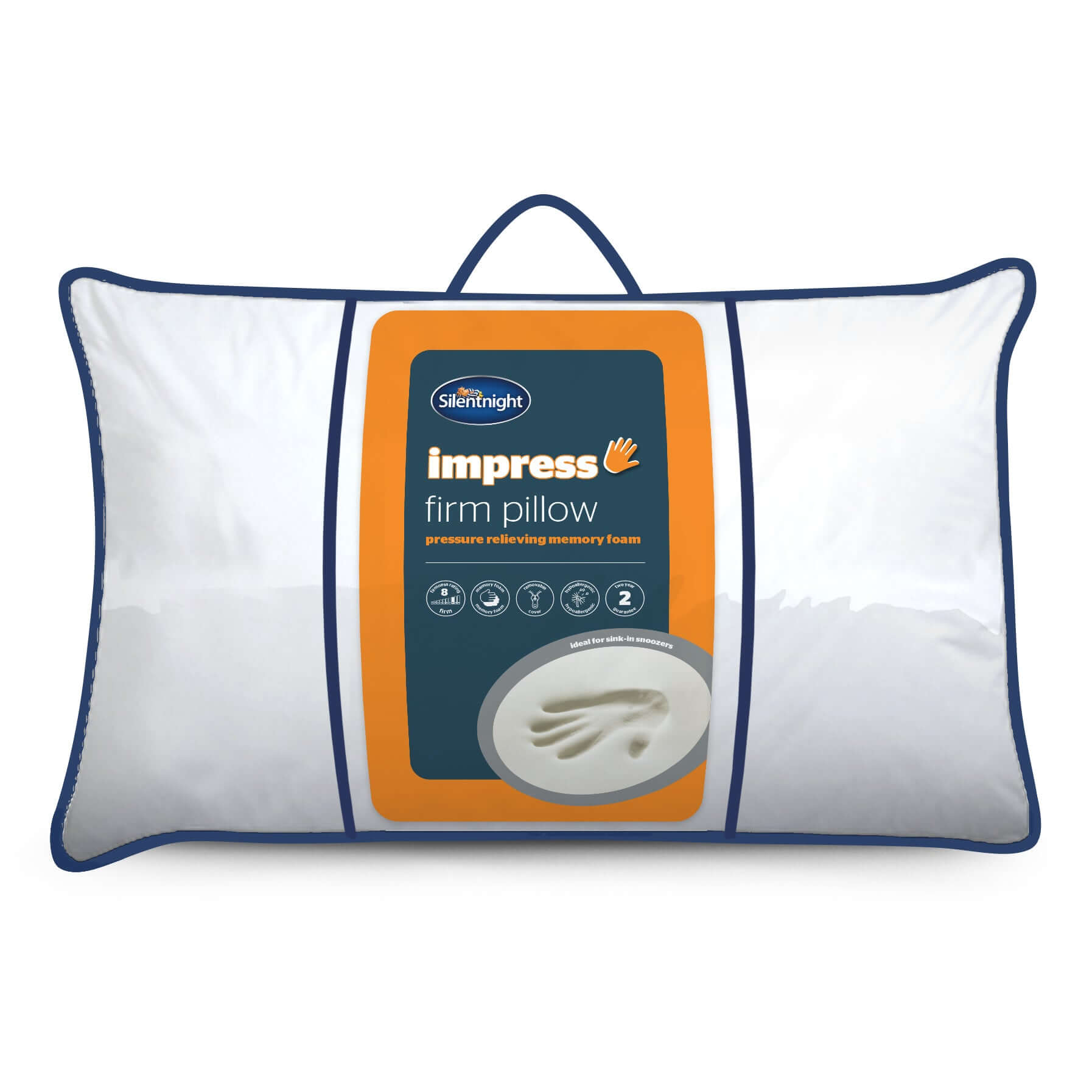 Silentnight Impress Memory Foam Firm Pillow | UK's Leading Pillow Specialist | UK's Lowest Prices | Featuring UK's Best Brands including TEMPUR®, Dunlopillo, Hypnos, Silentnight, Sealy, Seriously Comfortable & More