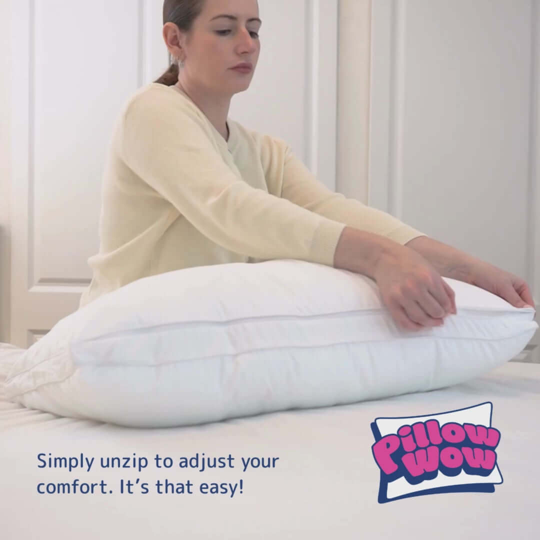 Pillow-Wow Adjustable Pillow - Buy 1 Get 1 FREE | UK's Leading Pillow Specialist | UK's Lowest Prices | Featuring UK's Best Brands including TEMPUR®, Dunlopillo, Hypnos, Silentnight, Sealy, Seriously Comfortable & More