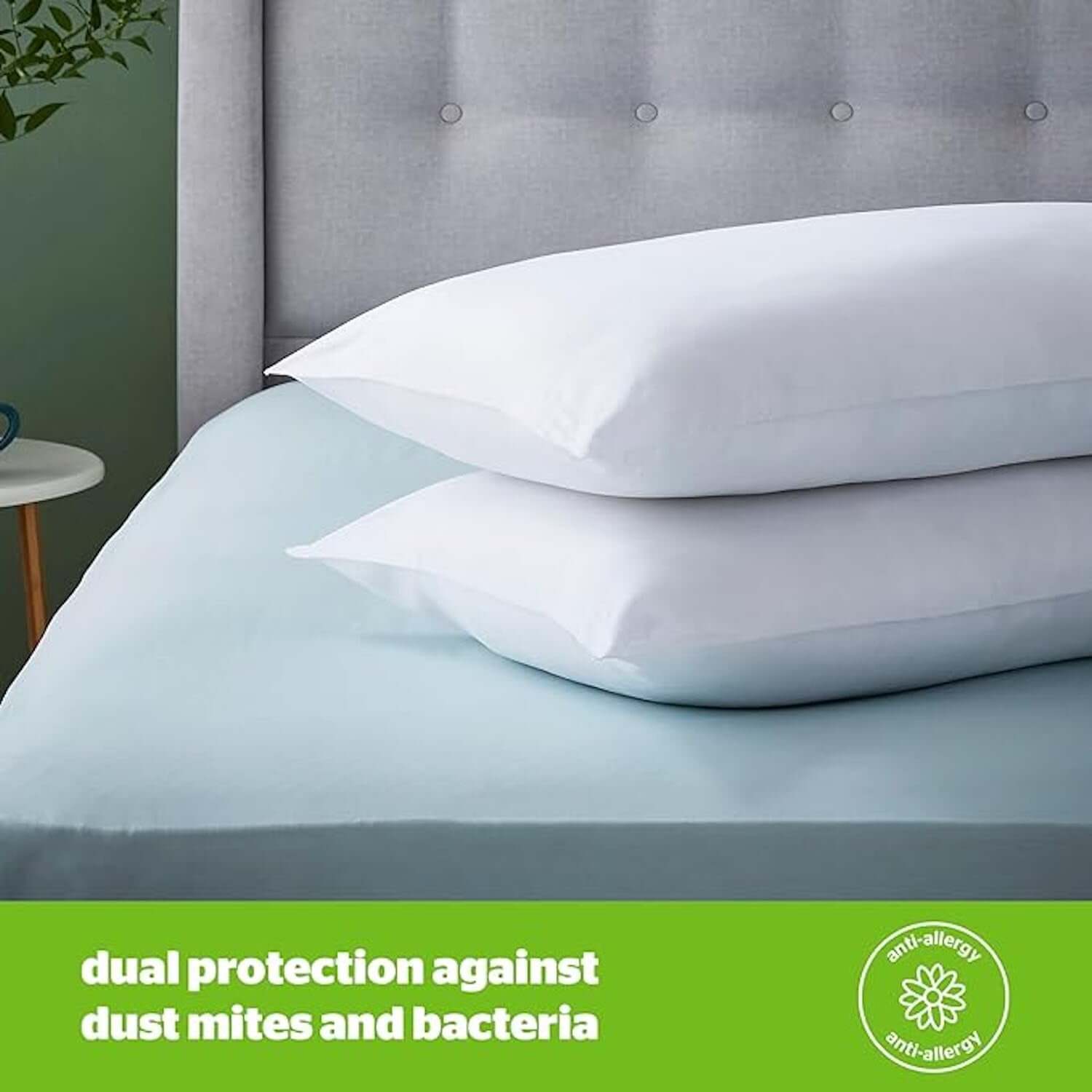 Silentnight Anti-Allergy Pillow - Pack of 2 | UK's Leading Pillow Specialist | UK's Lowest Prices | Featuring UK's Best Brands including TEMPUR®, Dunlopillo, Hypnos, Silentnight, Sealy, Seriously Comfortable & More