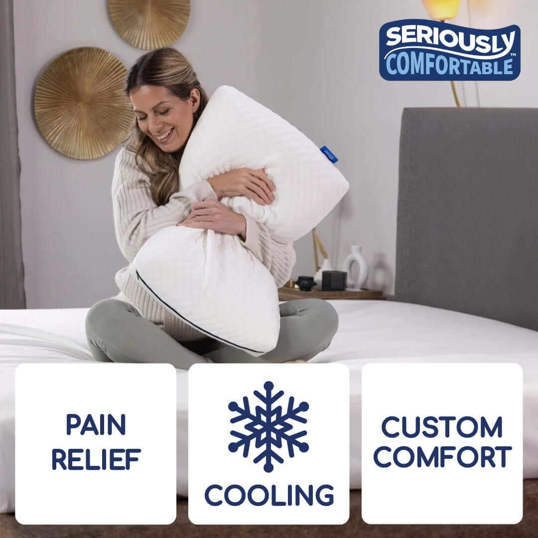Seriously Comfortable Cool Revolution Comfort Pillow | UK's Leading Pillow Specialist | UK's Lowest Prices | Featuring UK's Best Brands including TEMPUR®, Dunlopillo, Hypnos, Silentnight, Sealy, Seriously Comfortable & More
