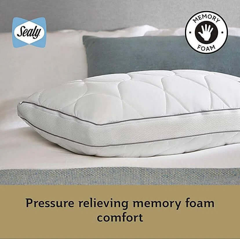 Sealy Airflow Memory Foam Pillow | UK's Leading Pillow Specialist | UK's Lowest Prices | Featuring UK's Best Brands including TEMPUR®, Dunlopillo, Hypnos, Silentnight, Sealy, Seriously Comfortable & More