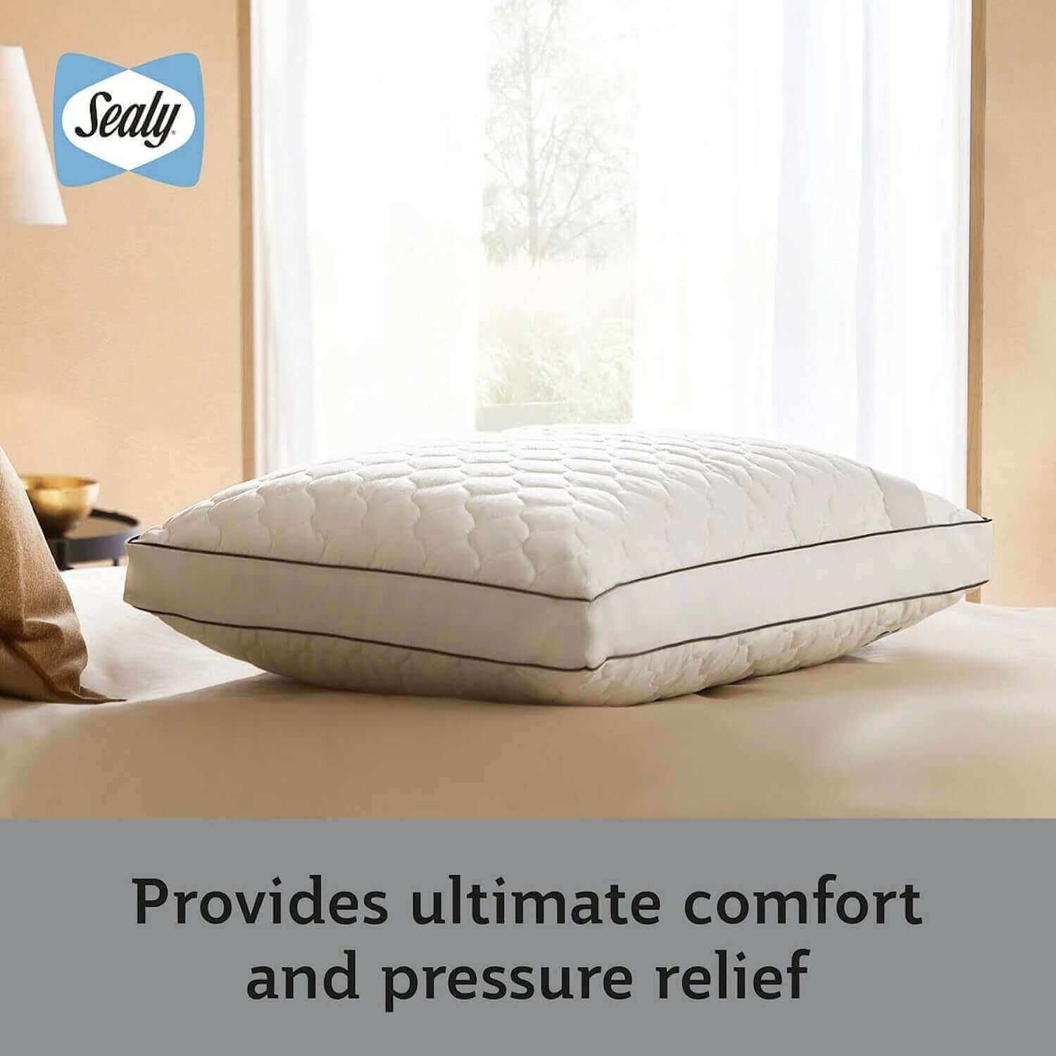 Sealy Side Sleeper Pillow | UK's Leading Pillow Specialist | UK's Lowest Prices | Featuring UK's Best Brands including TEMPUR®, Dunlopillo, Hypnos, Silentnight, Sealy, Seriously Comfortable & More