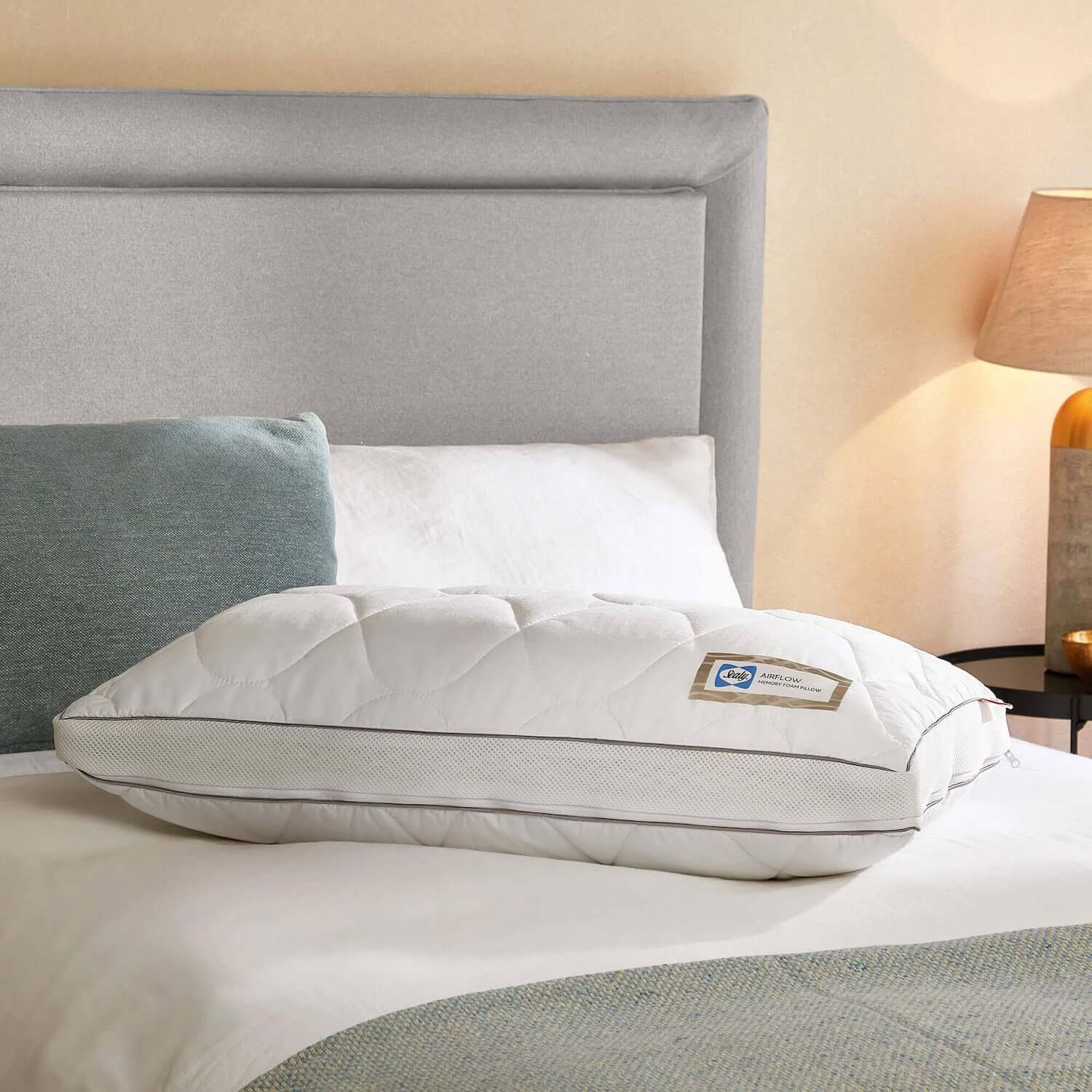 Sealy Airflow Memory Foam Pillow | UK's Leading Pillow Specialist | UK's Lowest Prices | Featuring UK's Best Brands including TEMPUR®, Dunlopillo, Hypnos, Silentnight, Sealy, Seriously Comfortable & More