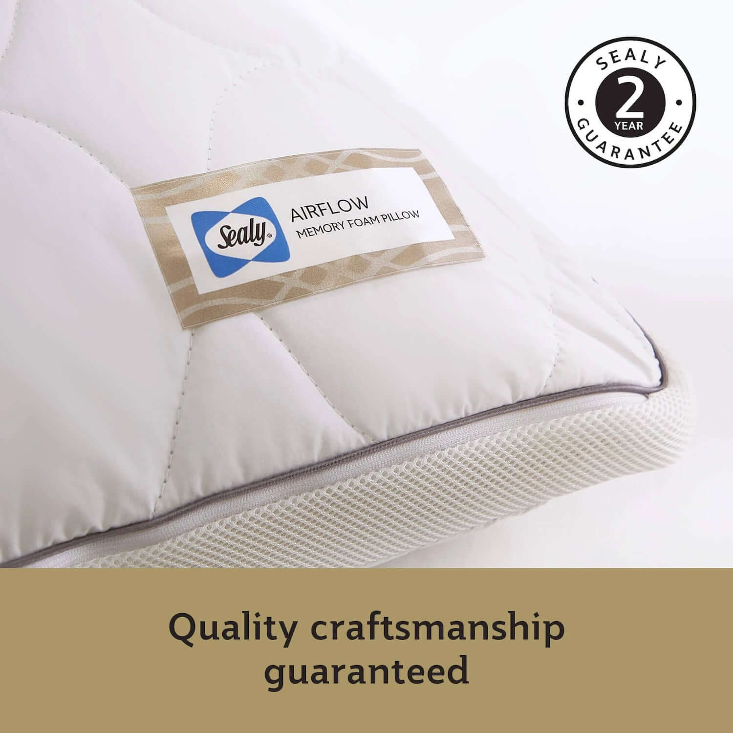 Sealy Airflow Memory Foam Pillow | UK's Leading Pillow Specialist | UK's Lowest Prices | Featuring UK's Best Brands including TEMPUR®, Dunlopillo, Hypnos, Silentnight, Sealy, Seriously Comfortable & More