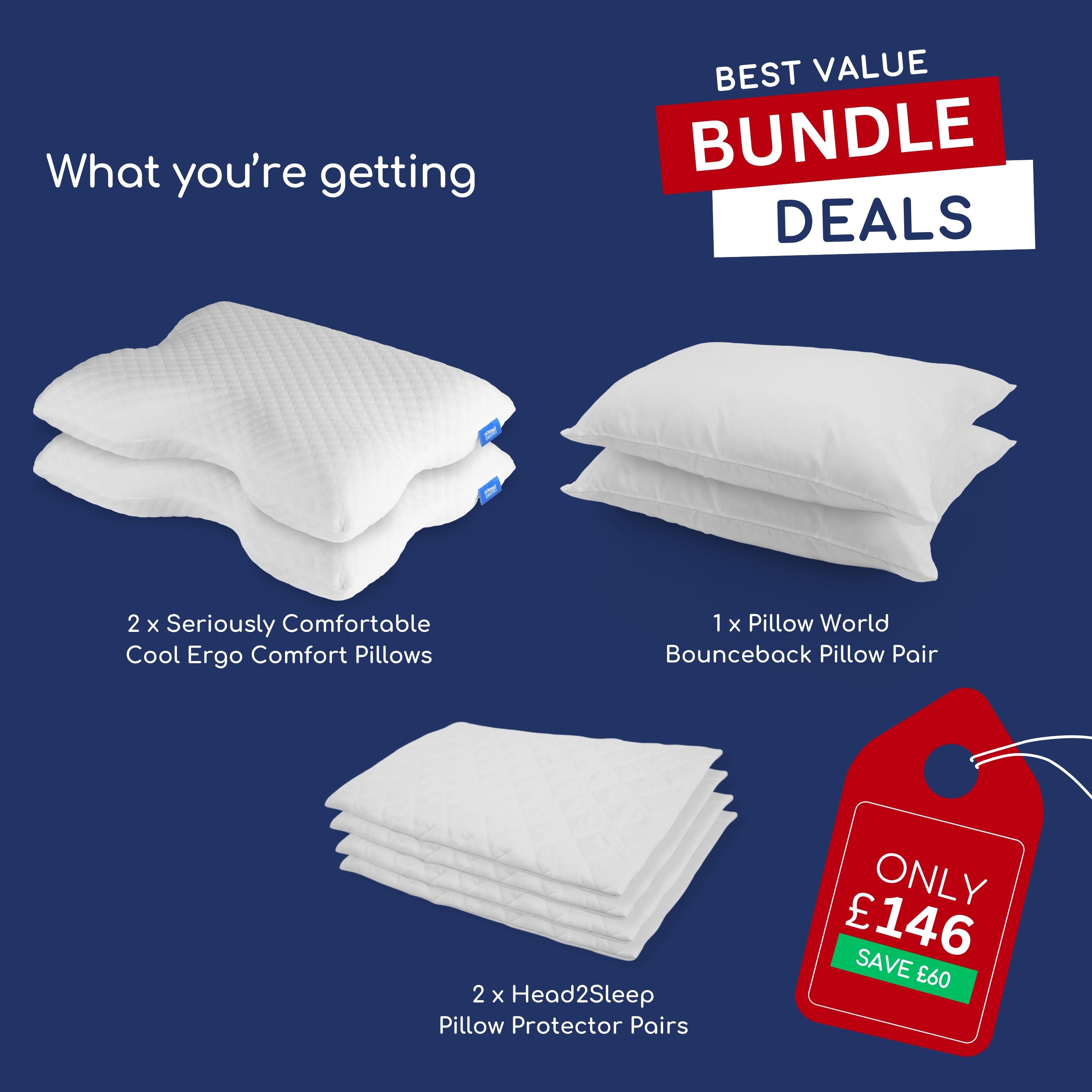 Pain Relief Pillow Bundle