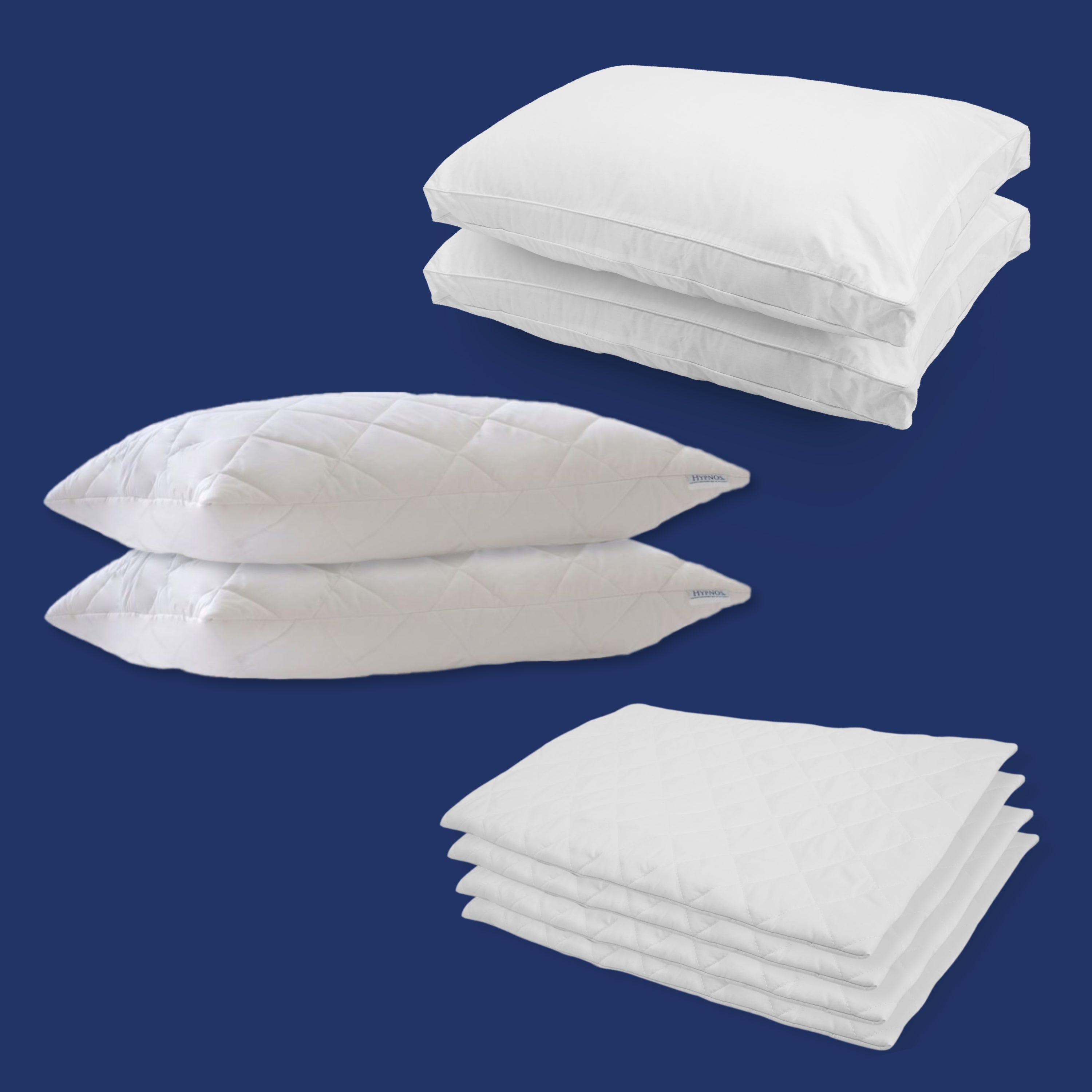 Hypnos Luxury Wool Bundle - 2 Pairs with Pillow Protectors