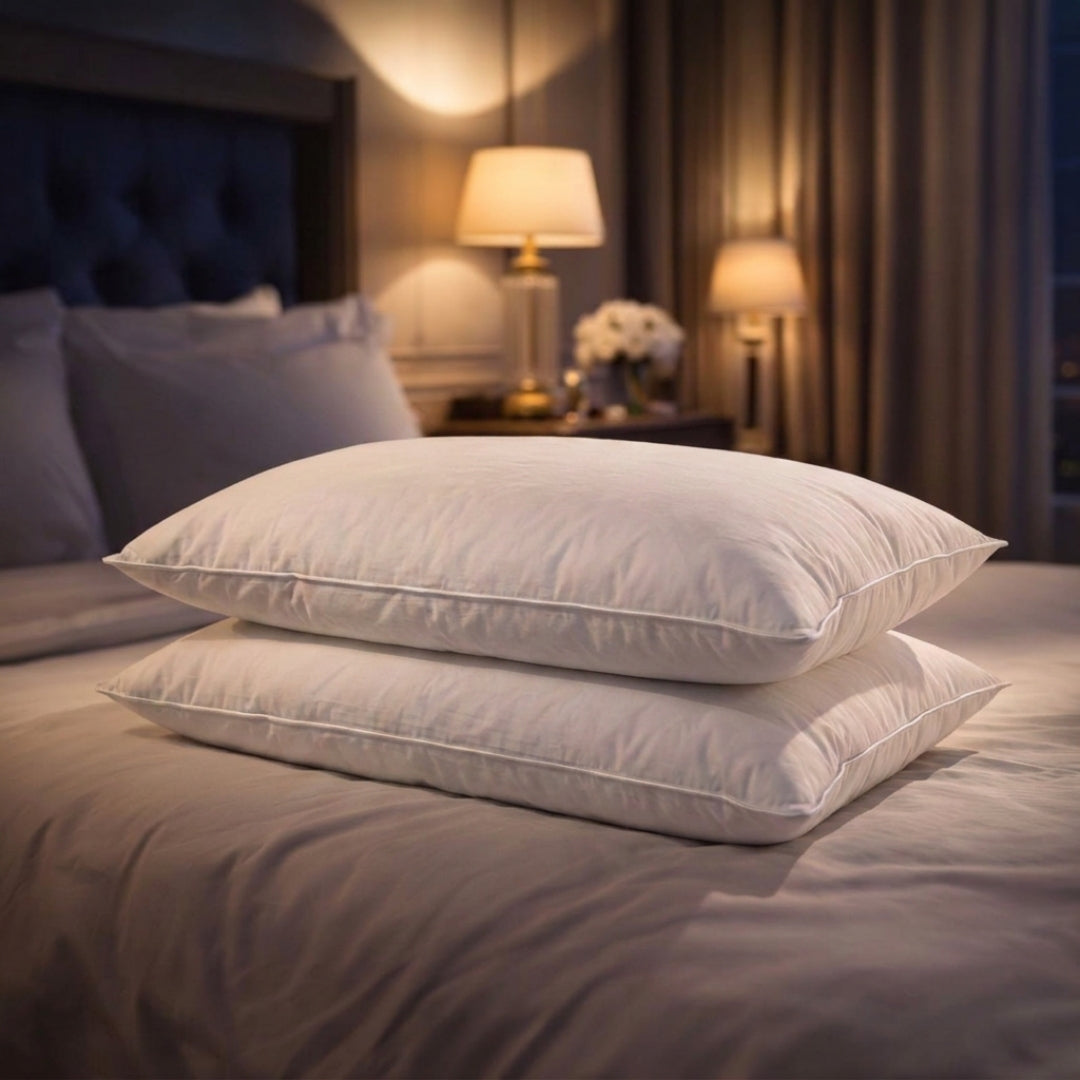 Luxury Goose Feather and Down Pillow - Pack of 2 by Nature's Hug