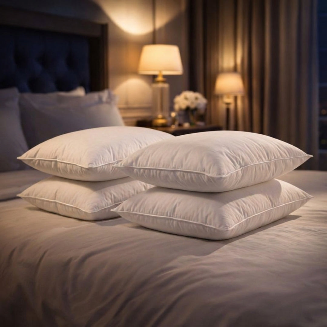 Luxury Goose Feather and Down Pillow - Pack of 4 by Nature's Hug